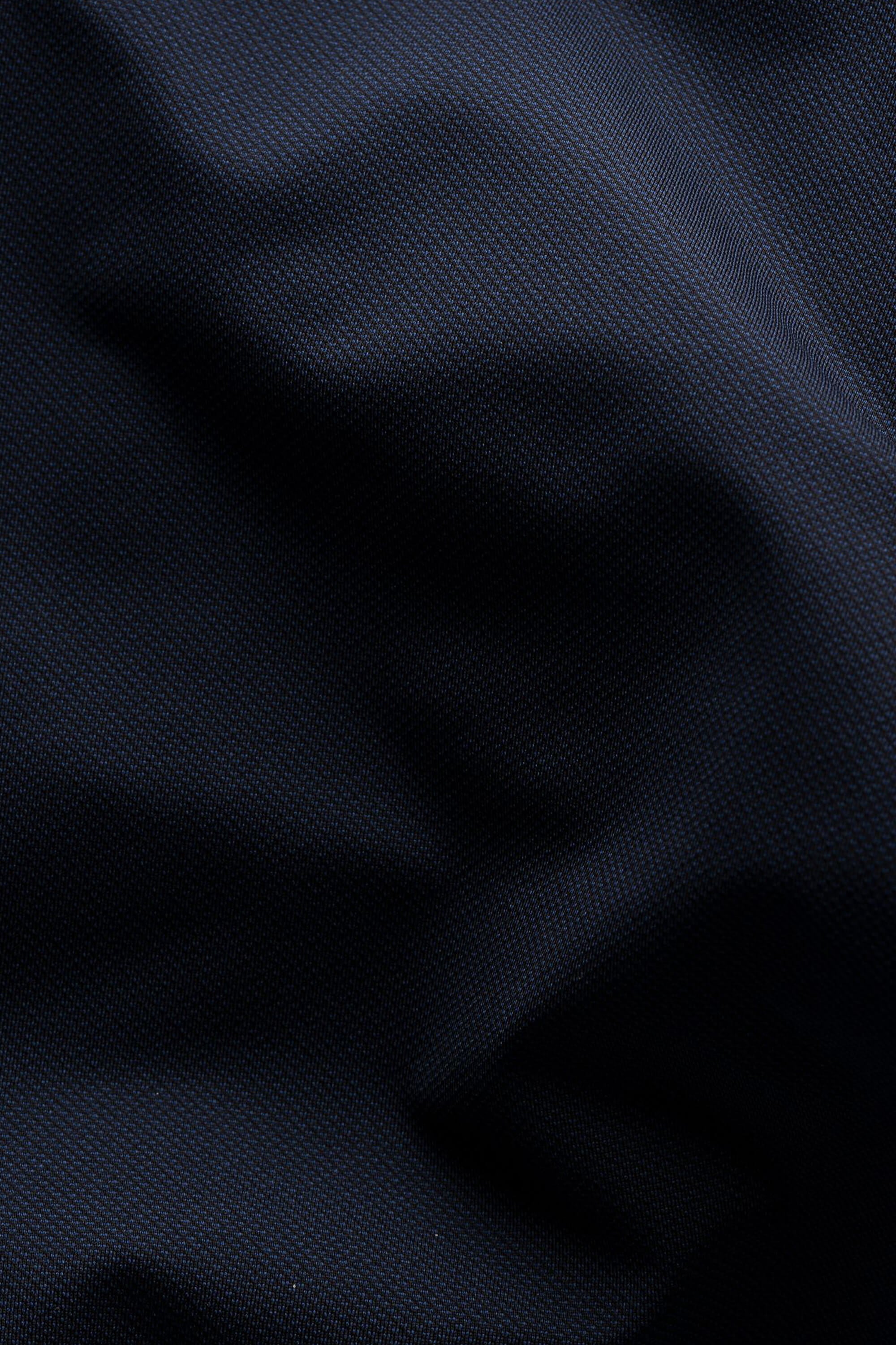 Eton Navy Blue Four-Way Stretch Shirt