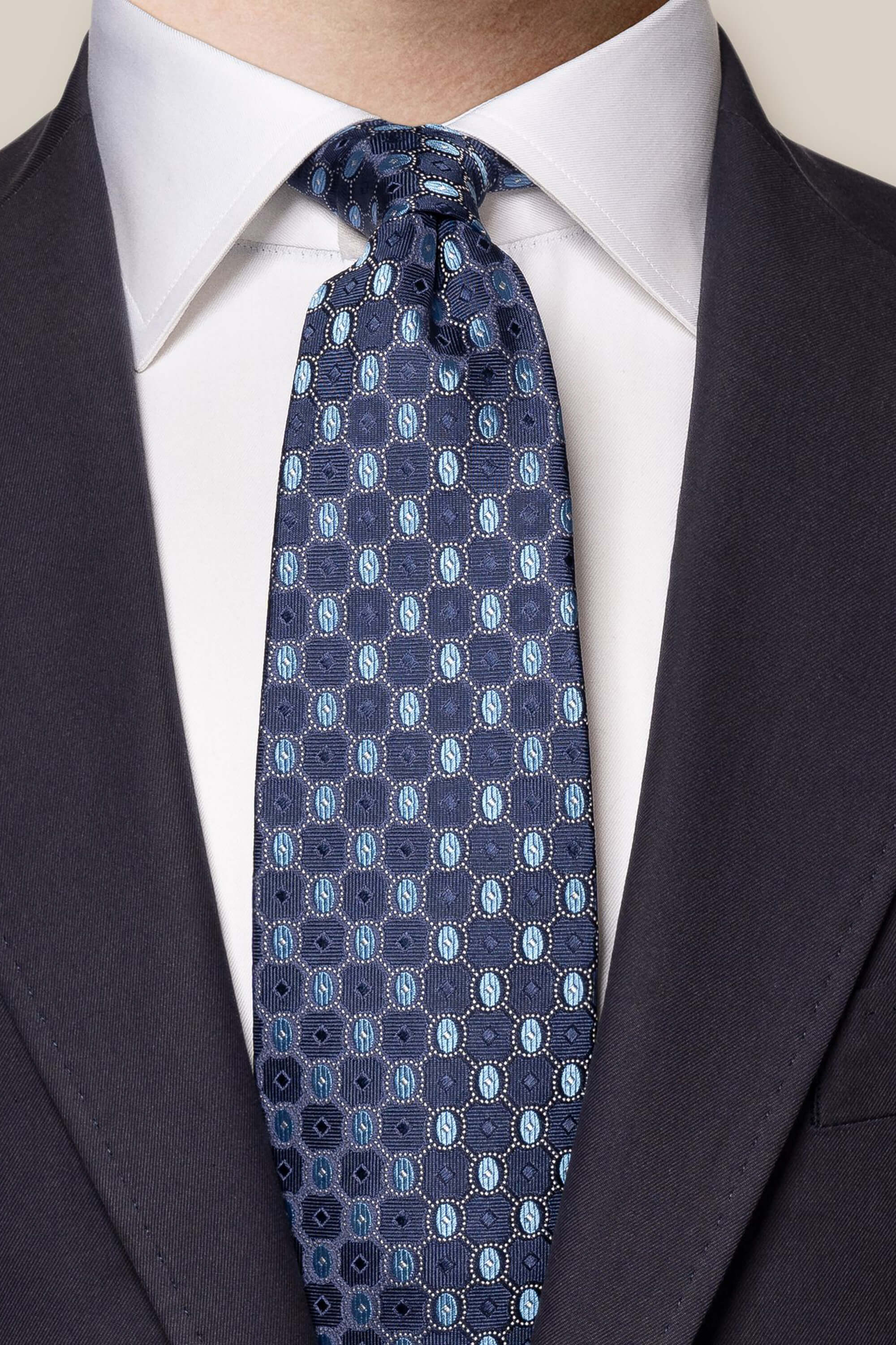 Eton Navy Blue Silk Tie