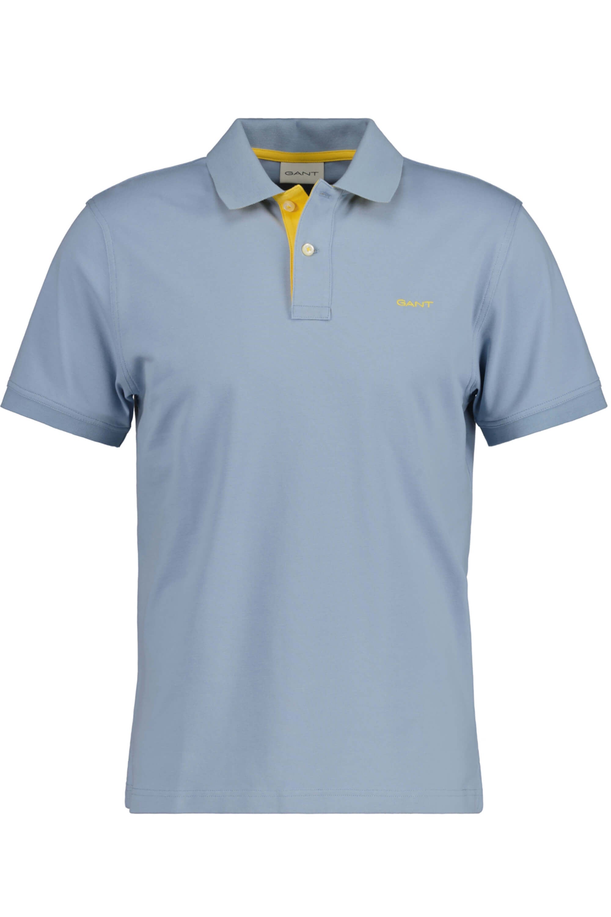 Gant Contrast Collar Polo Dove Blue