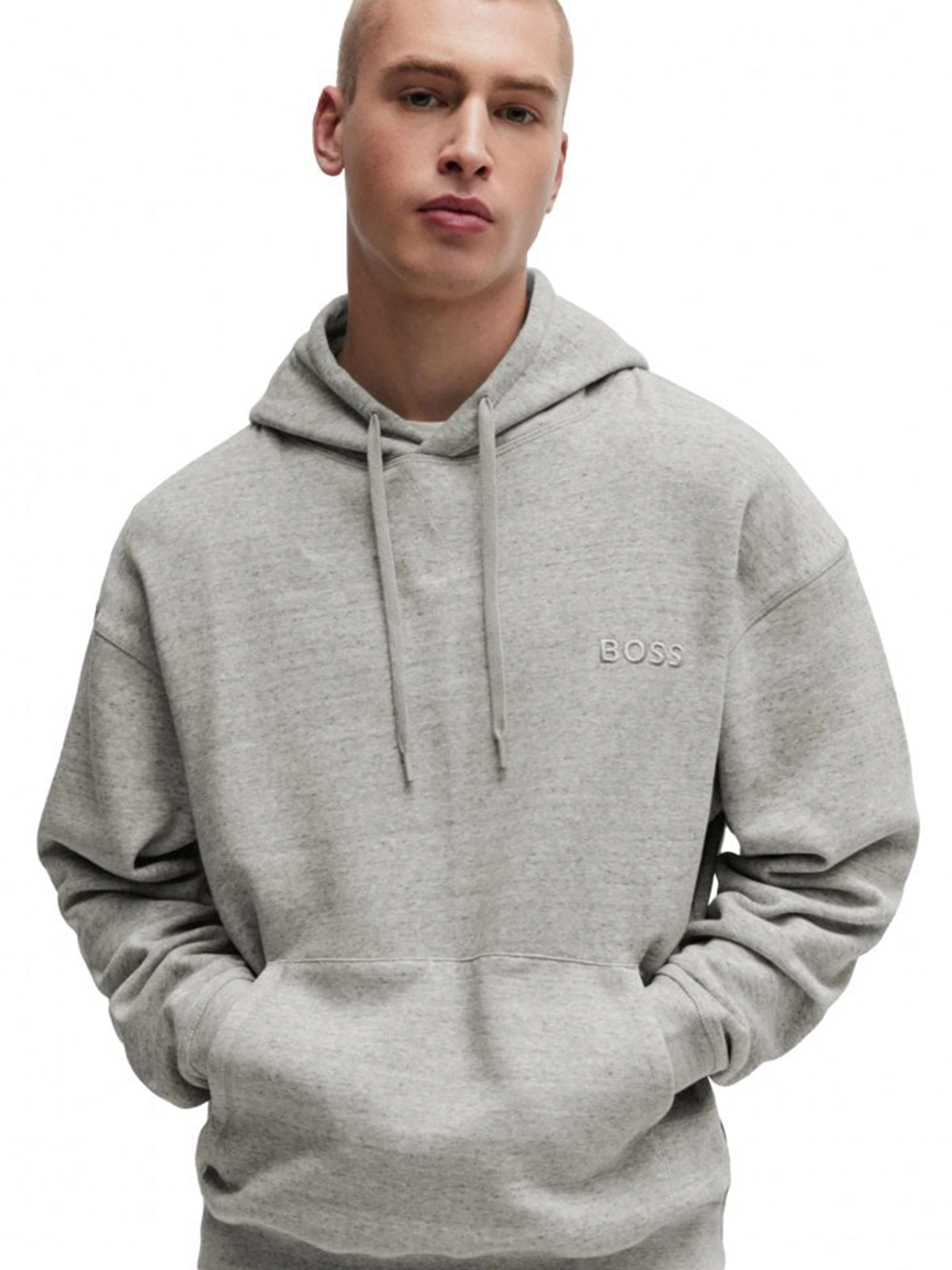 Hugo Boss Cosy Hoodie Medium Grey