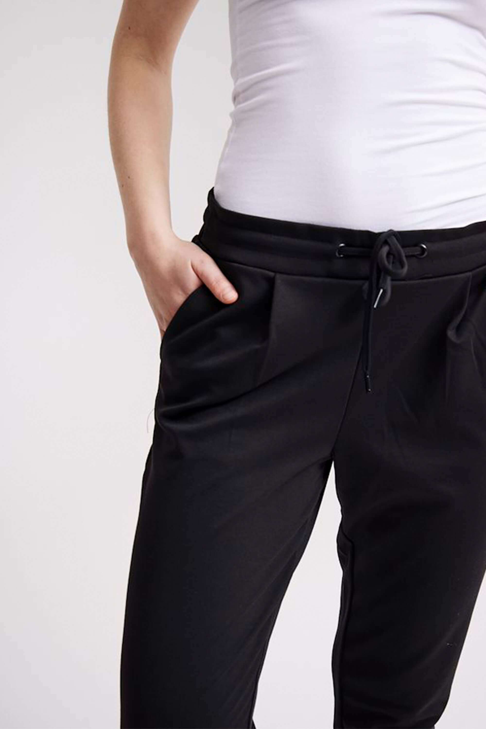 Ichi Kate Knitted Trousers Black