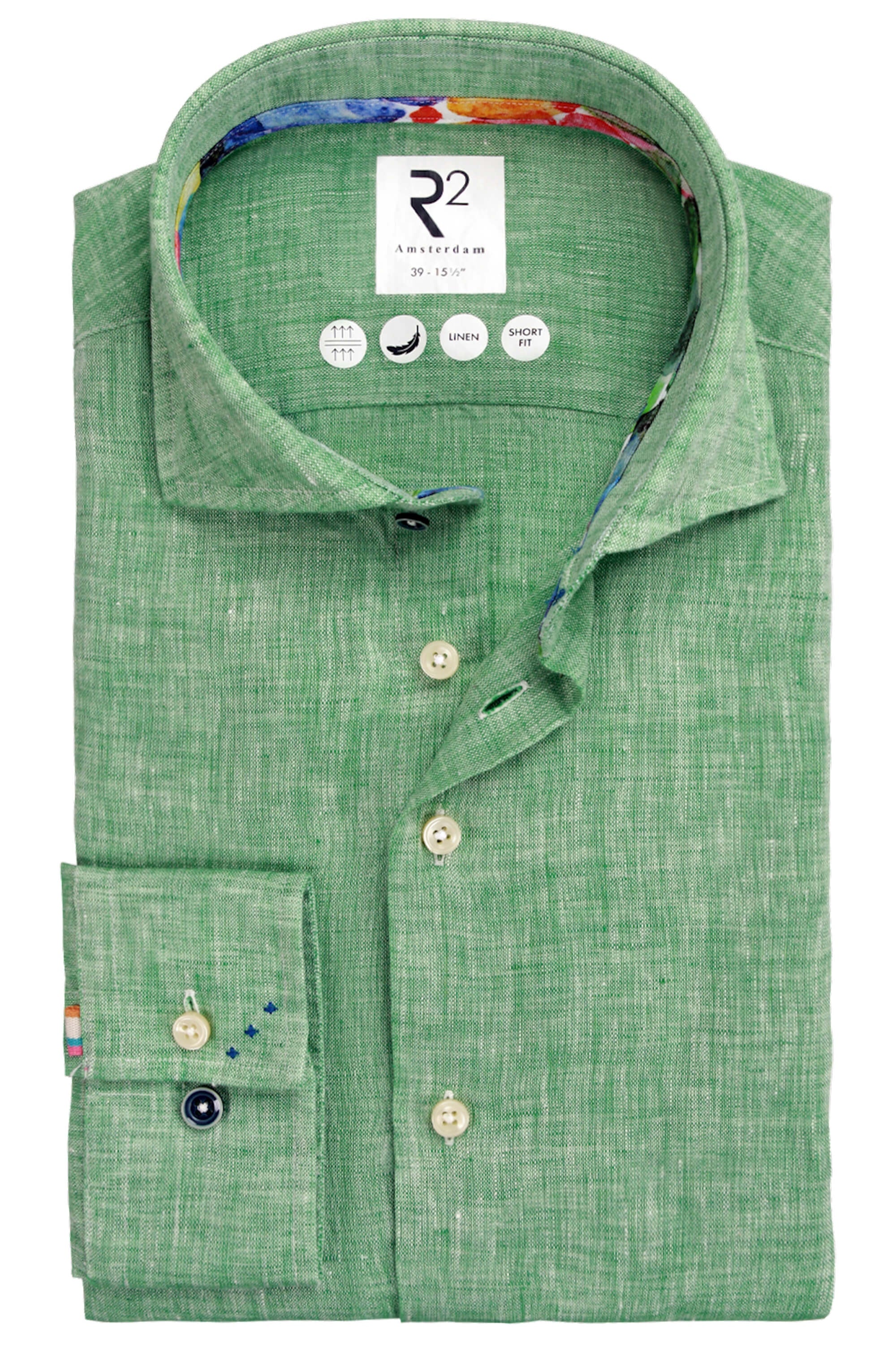 R2 Linen Green Linen Shirt