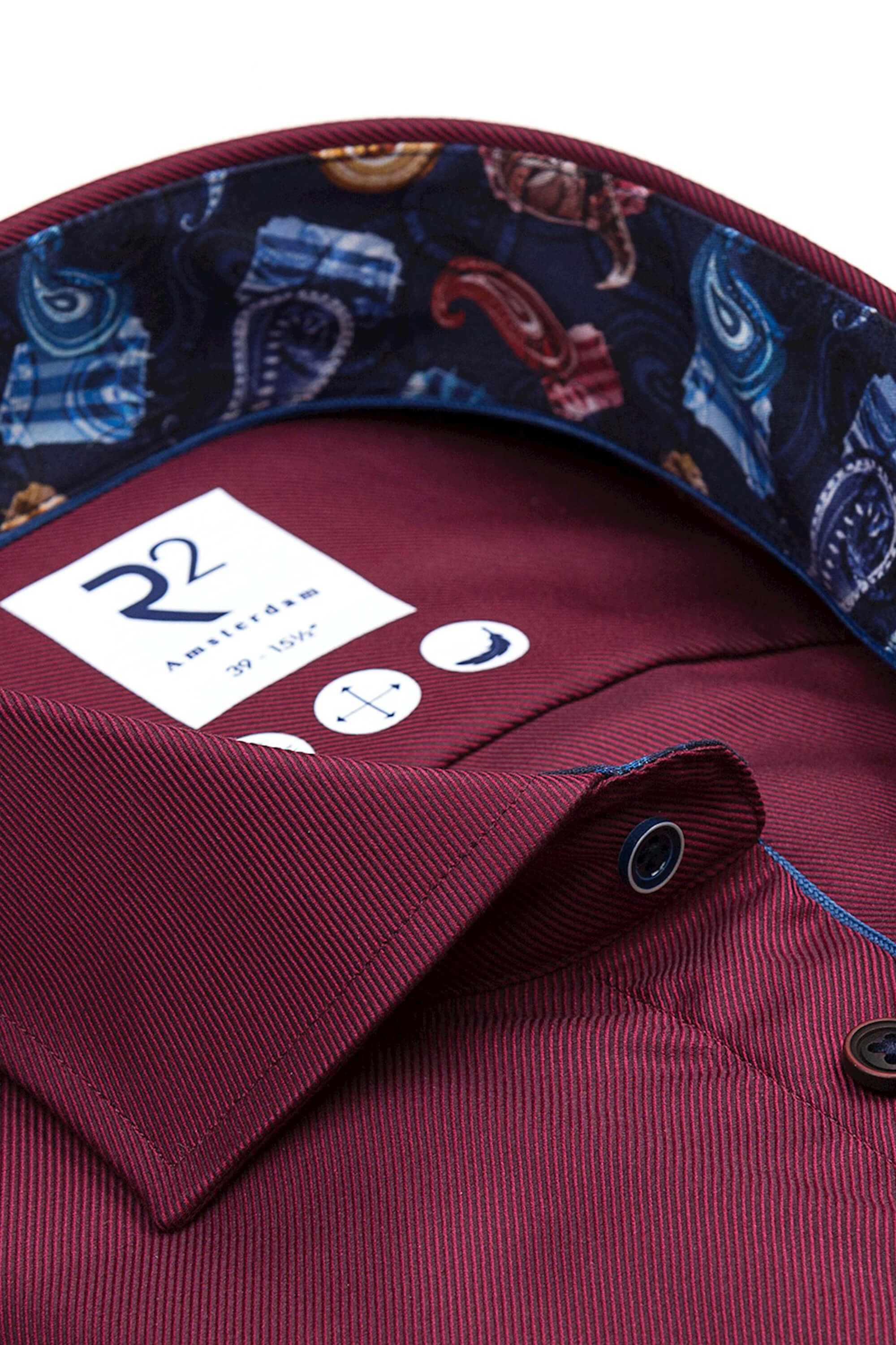 R2 Plain Bordeaux Shirt