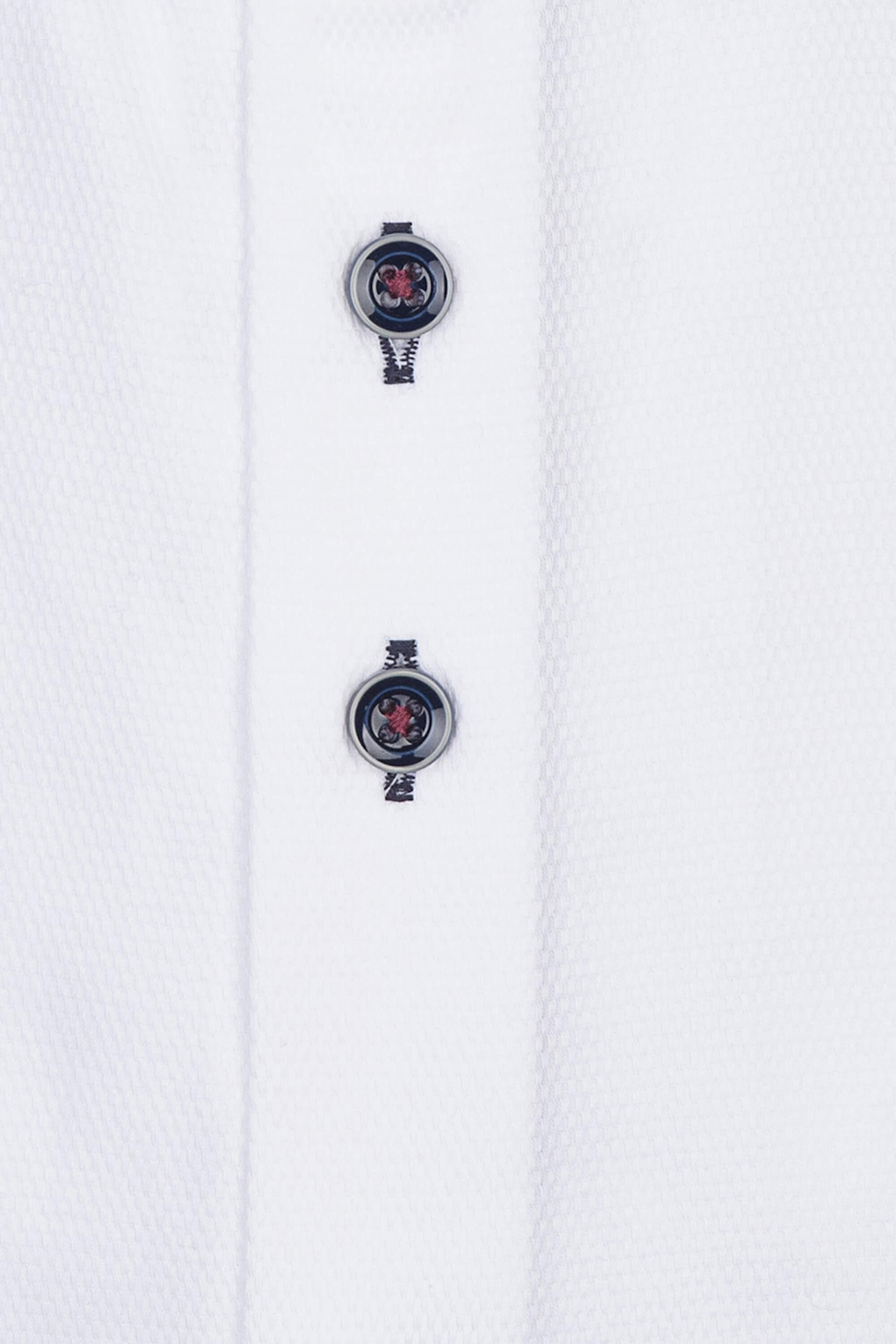 R2 Plain Textured White Shirt