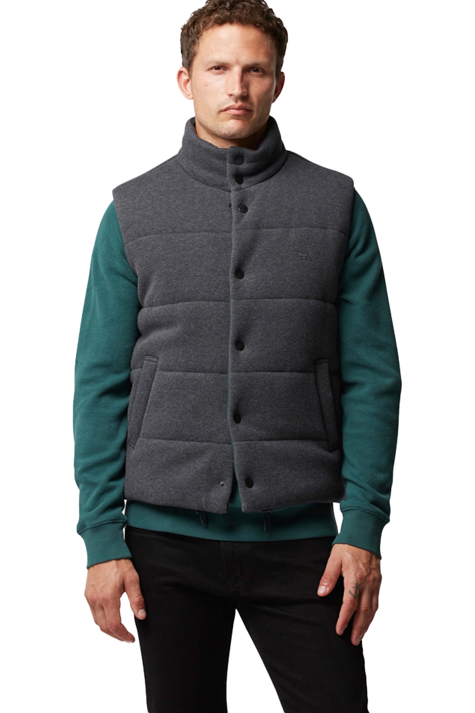 Rodd & Gunn Forks Glacier Gilet Charcoal