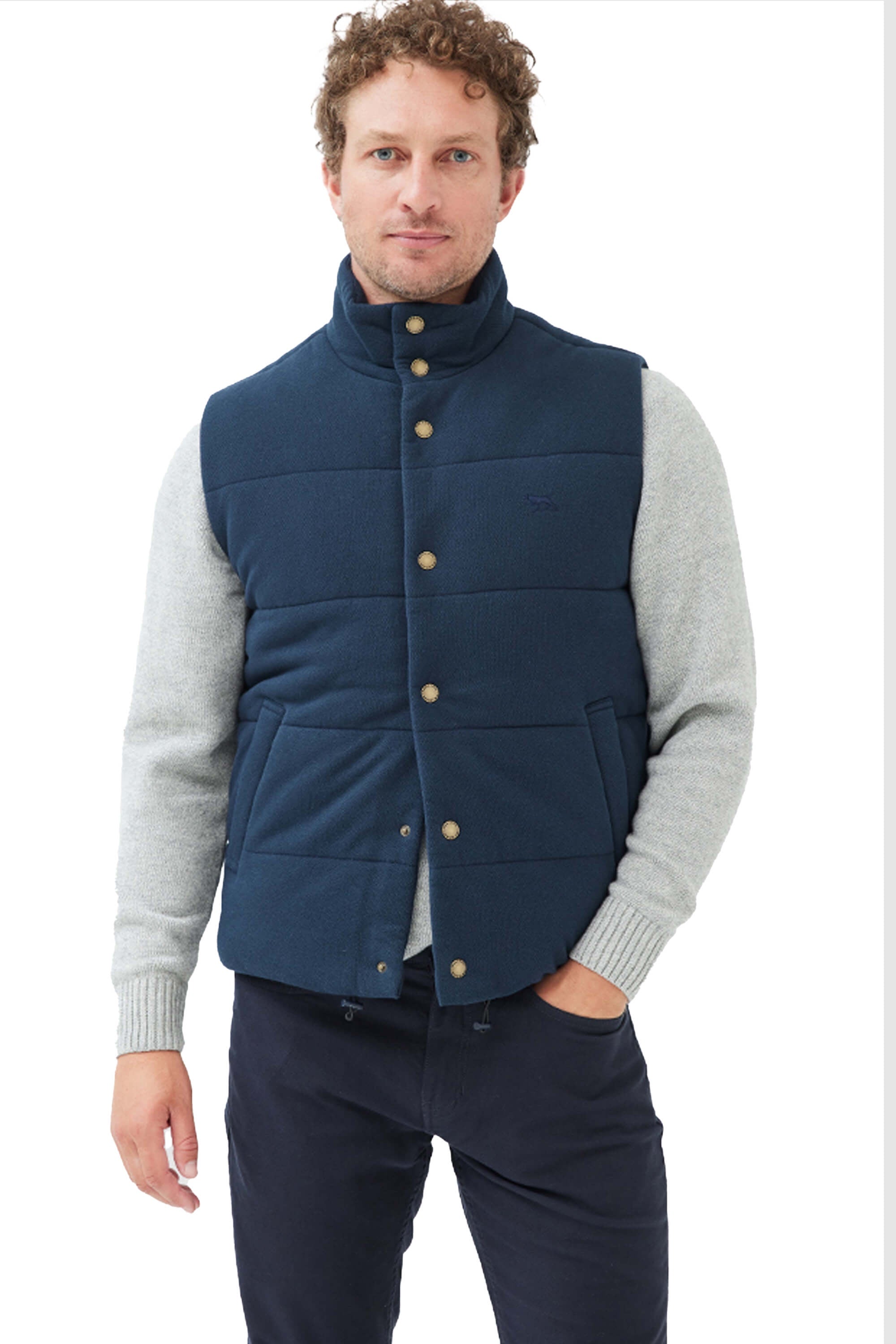 Rodd & Gunn Lake Ferry Gilet Navy