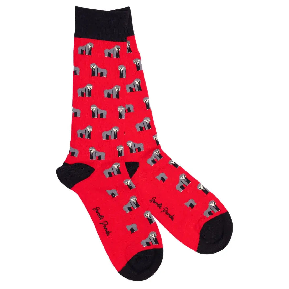 Swole Panda Motif Bamboo Socks