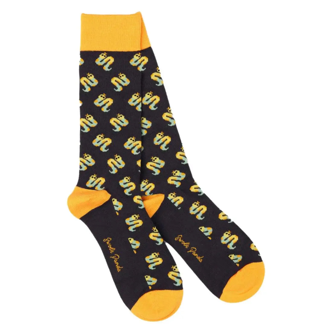 Swole Panda Motif Bamboo Socks