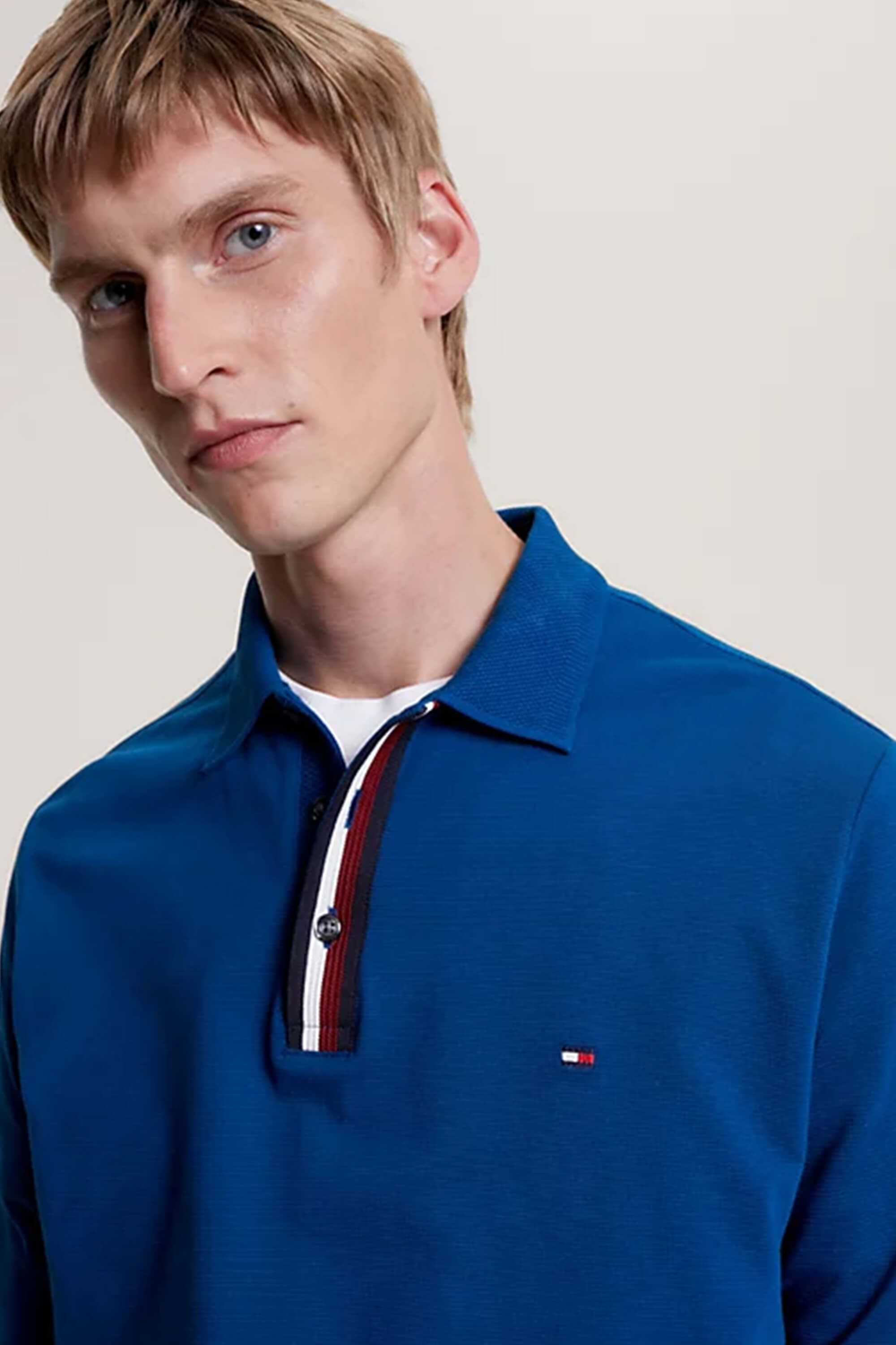 Tommy Hilfiger Bold LS Reg Polo Deep indigo