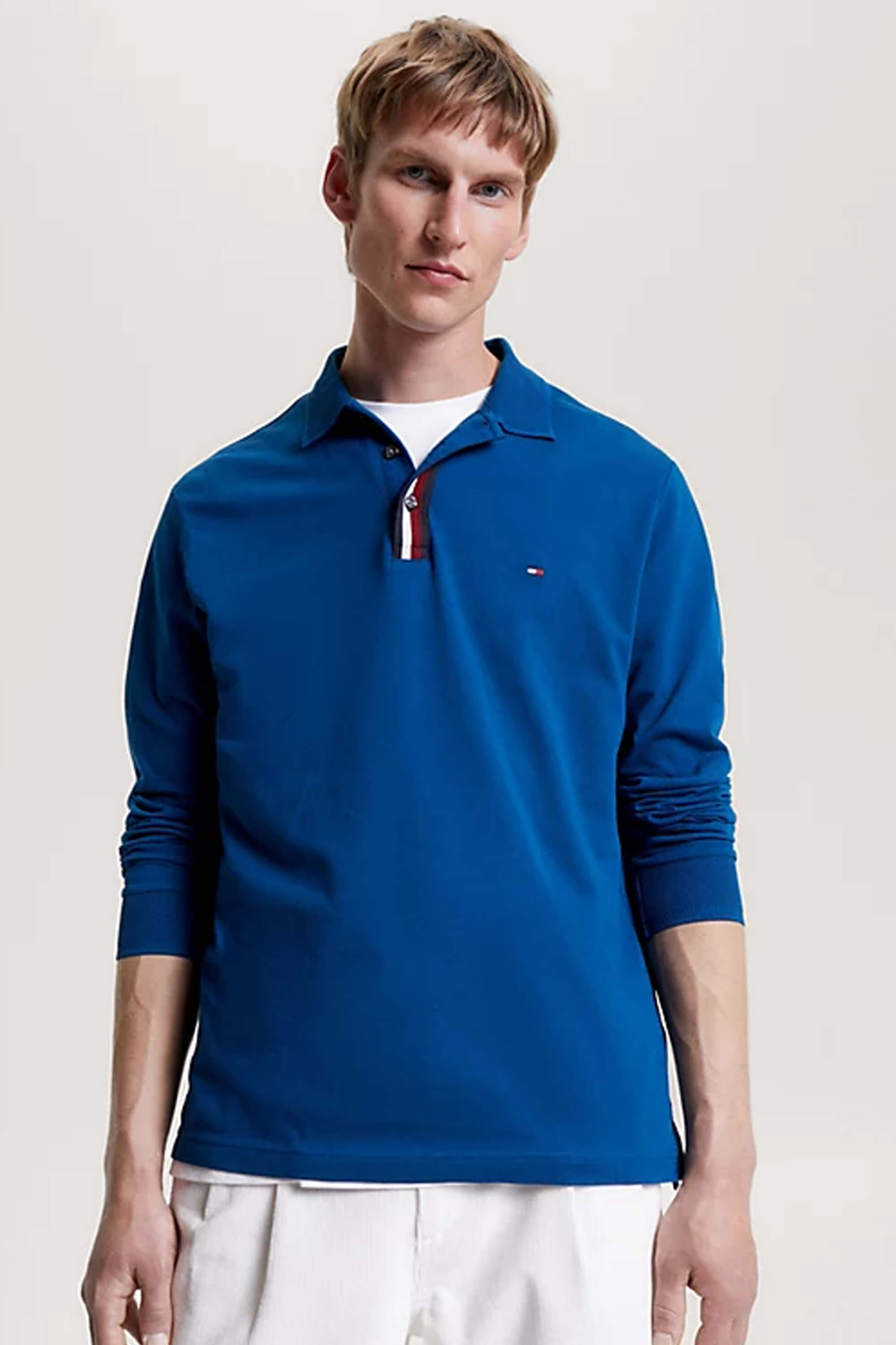 Tommy Hilfiger Bold LS Reg Polo Deep indigo
