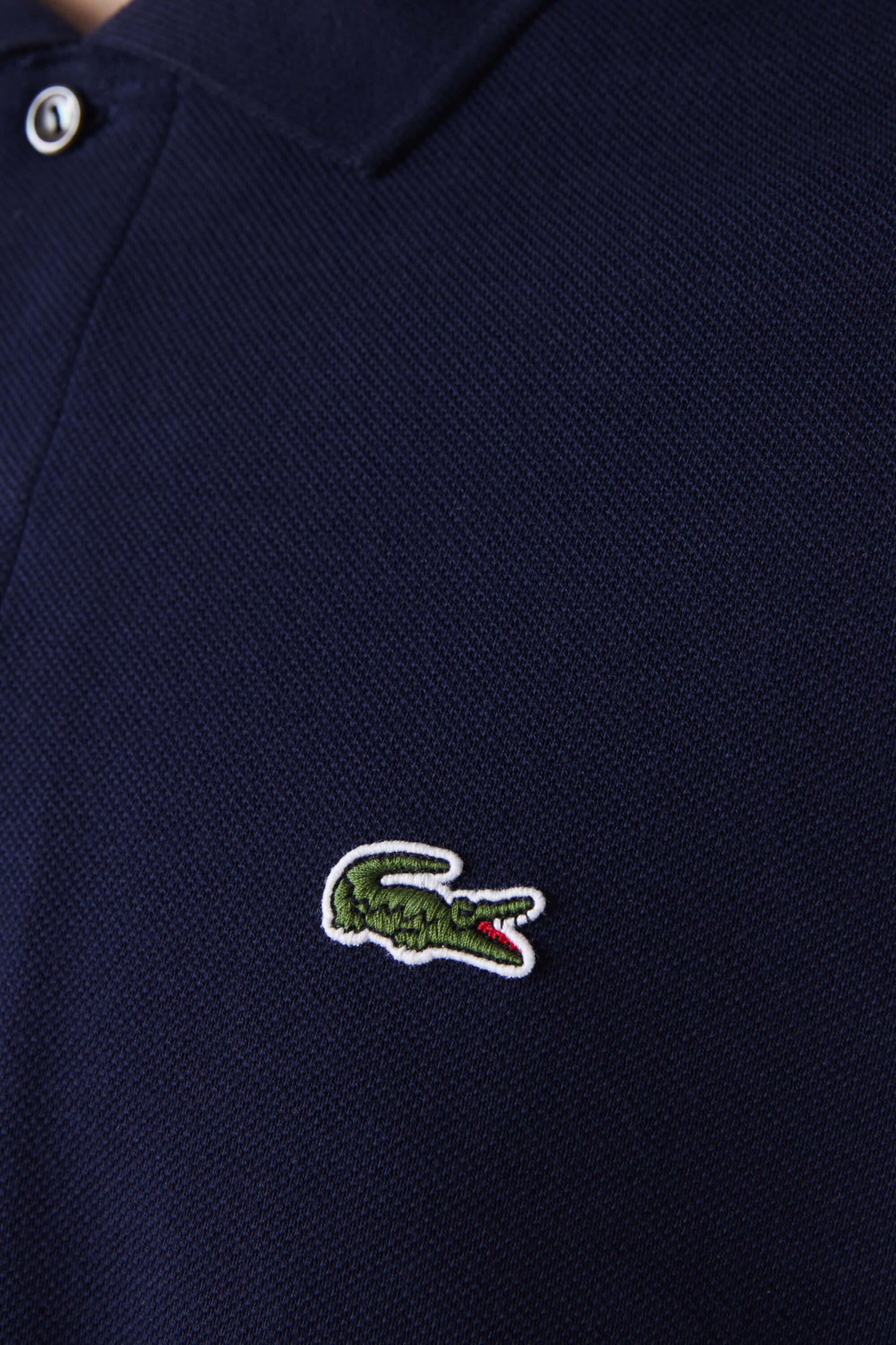 Lacoste Plain LS Polo Navy Blue