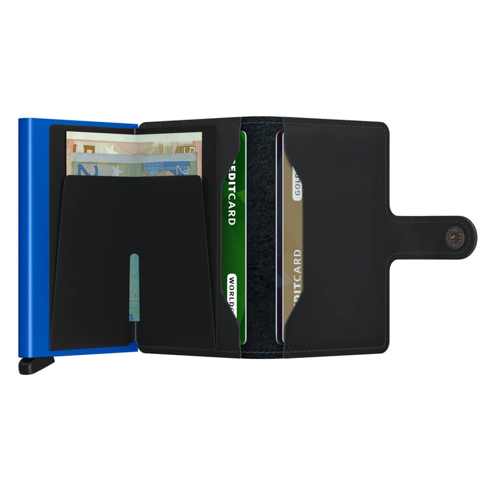 Secrid Miniwallet Matte Black & Blue