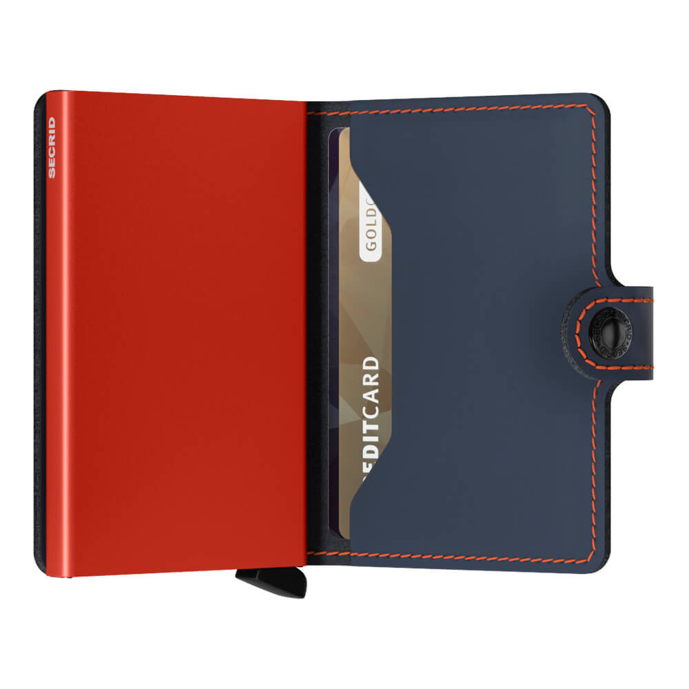 Secrid Miniwallet Matte Nightblue & Orange