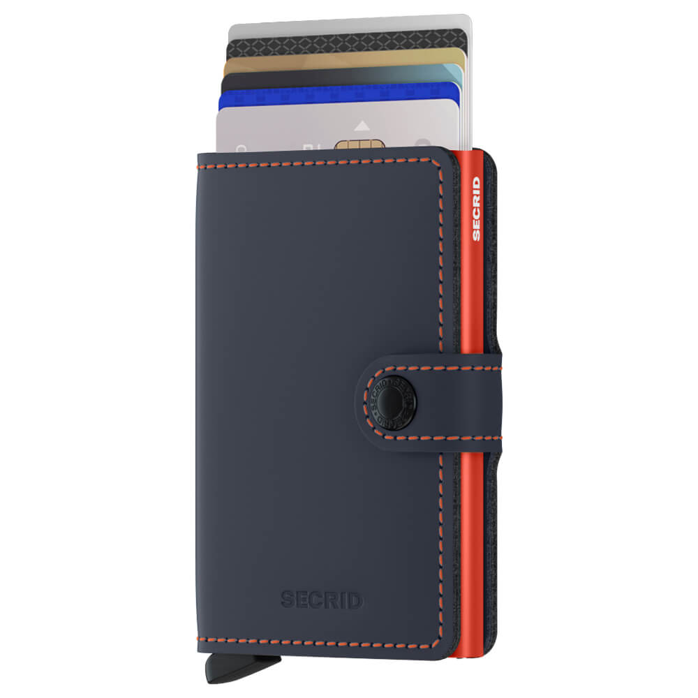 Secrid Miniwallet Matte Nightblue & Orange