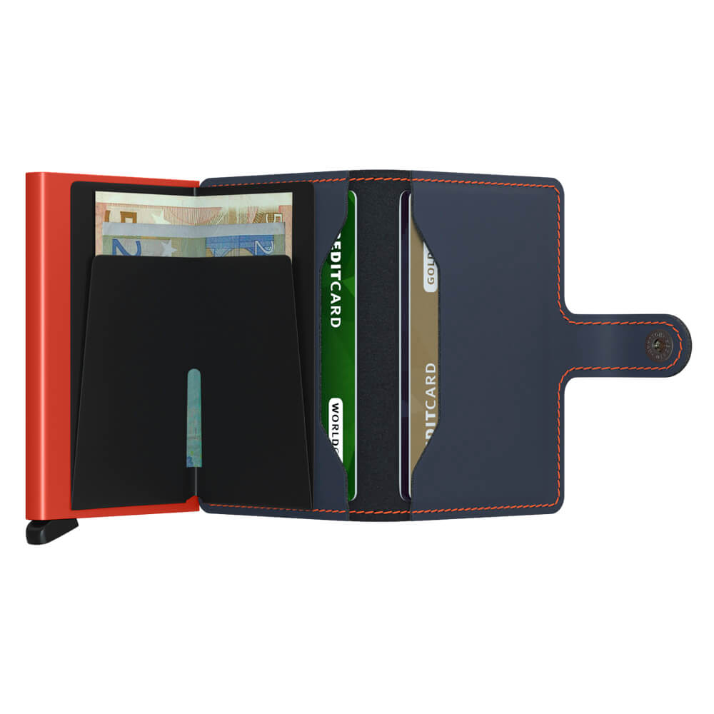 Secrid Miniwallet Matte Nightblue & Orange