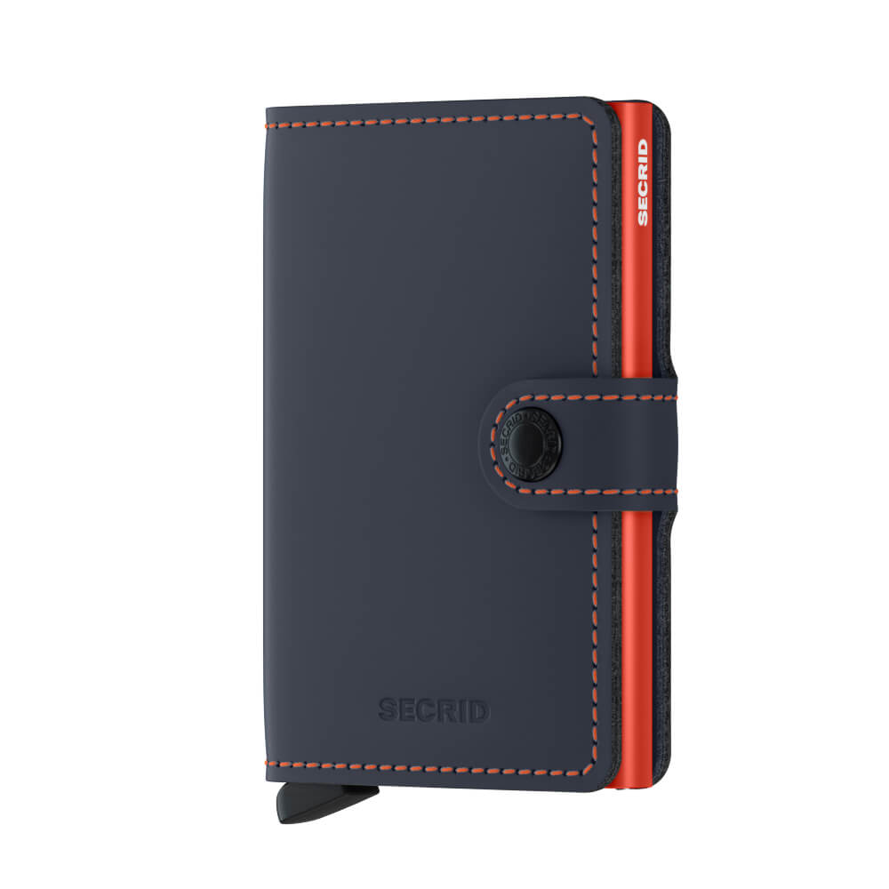 Secrid Miniwallet Matte Nightblue & Orange