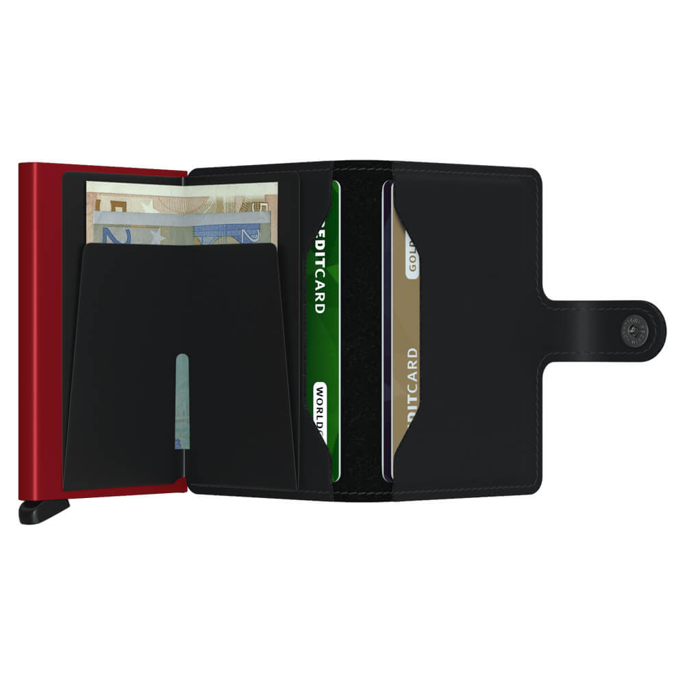 Secrid Miniwallet Matte Black & Red