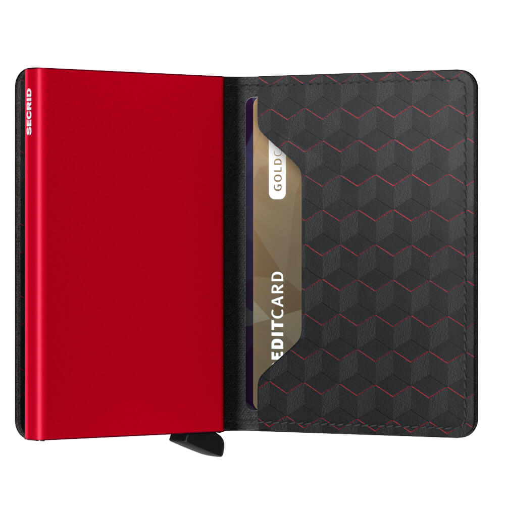 Secrid Slimwallet Optical Black-Red