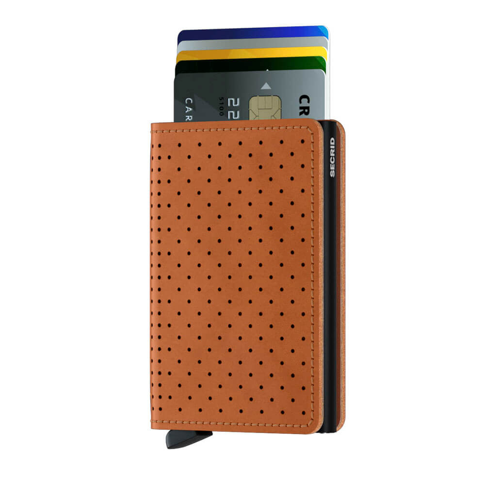 Secrid Slimwallet Perforated Cognac