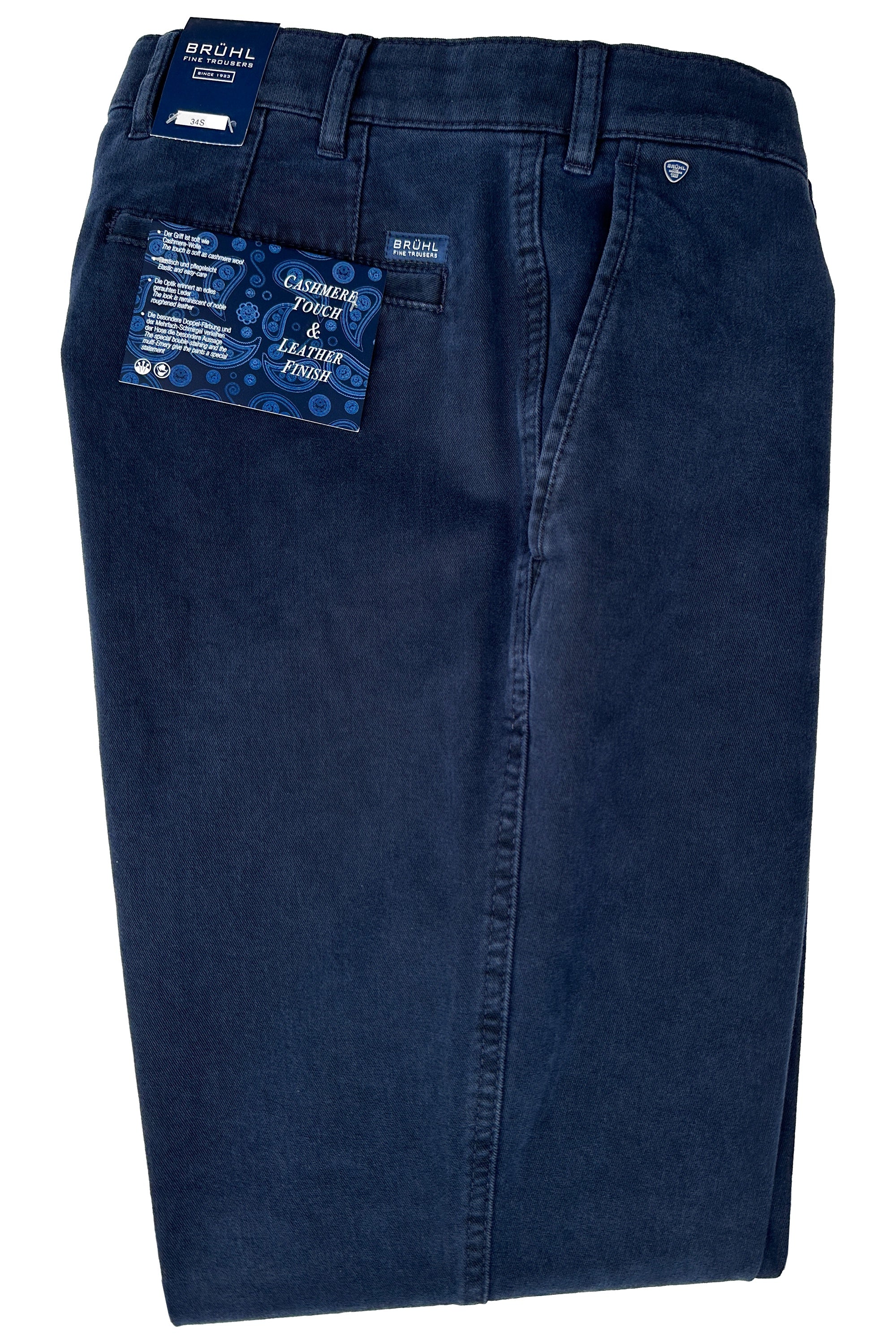 Bruhl Montana Cashmere Touch Trousers Navy