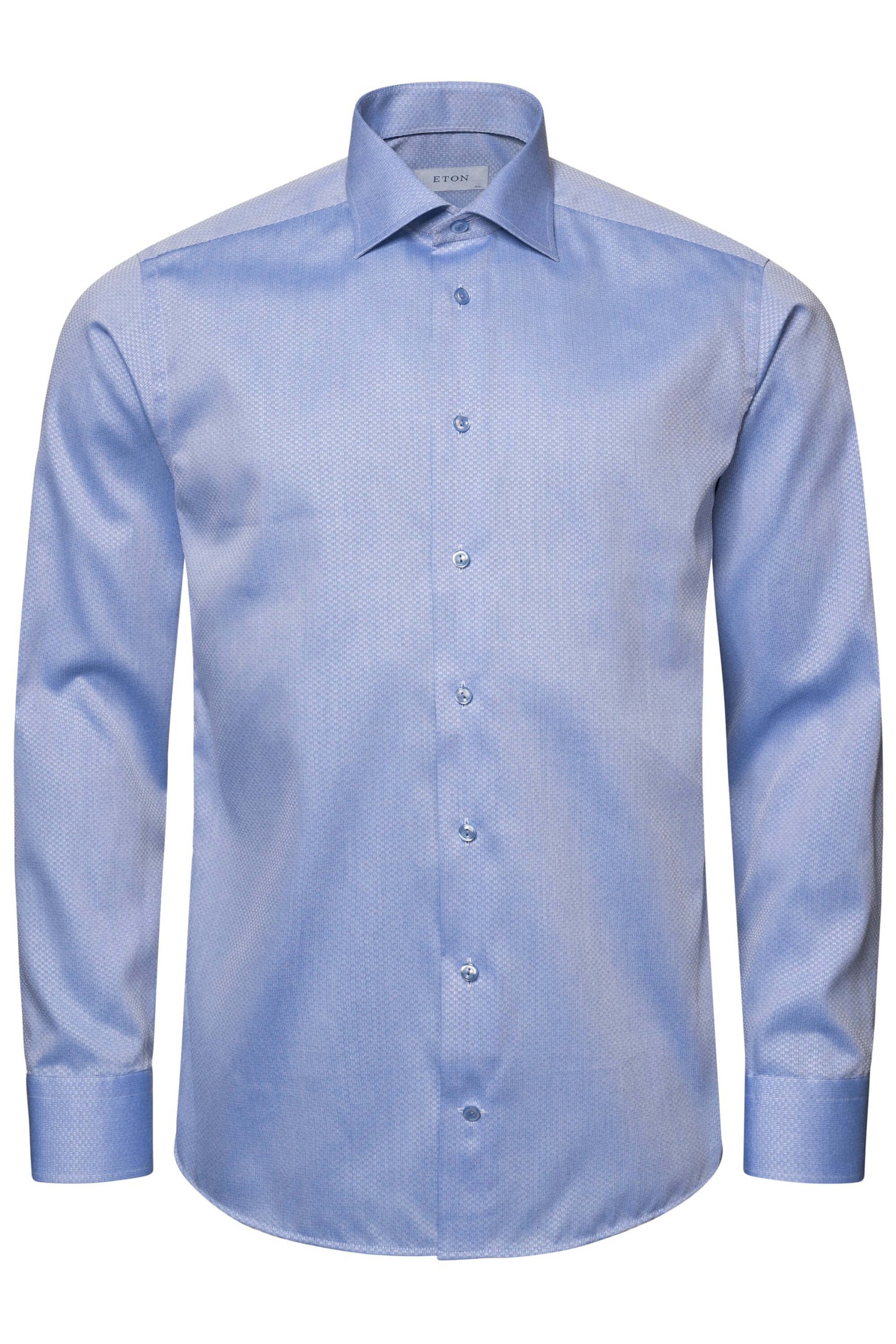 Eton Mid Blue Dobby Shirt