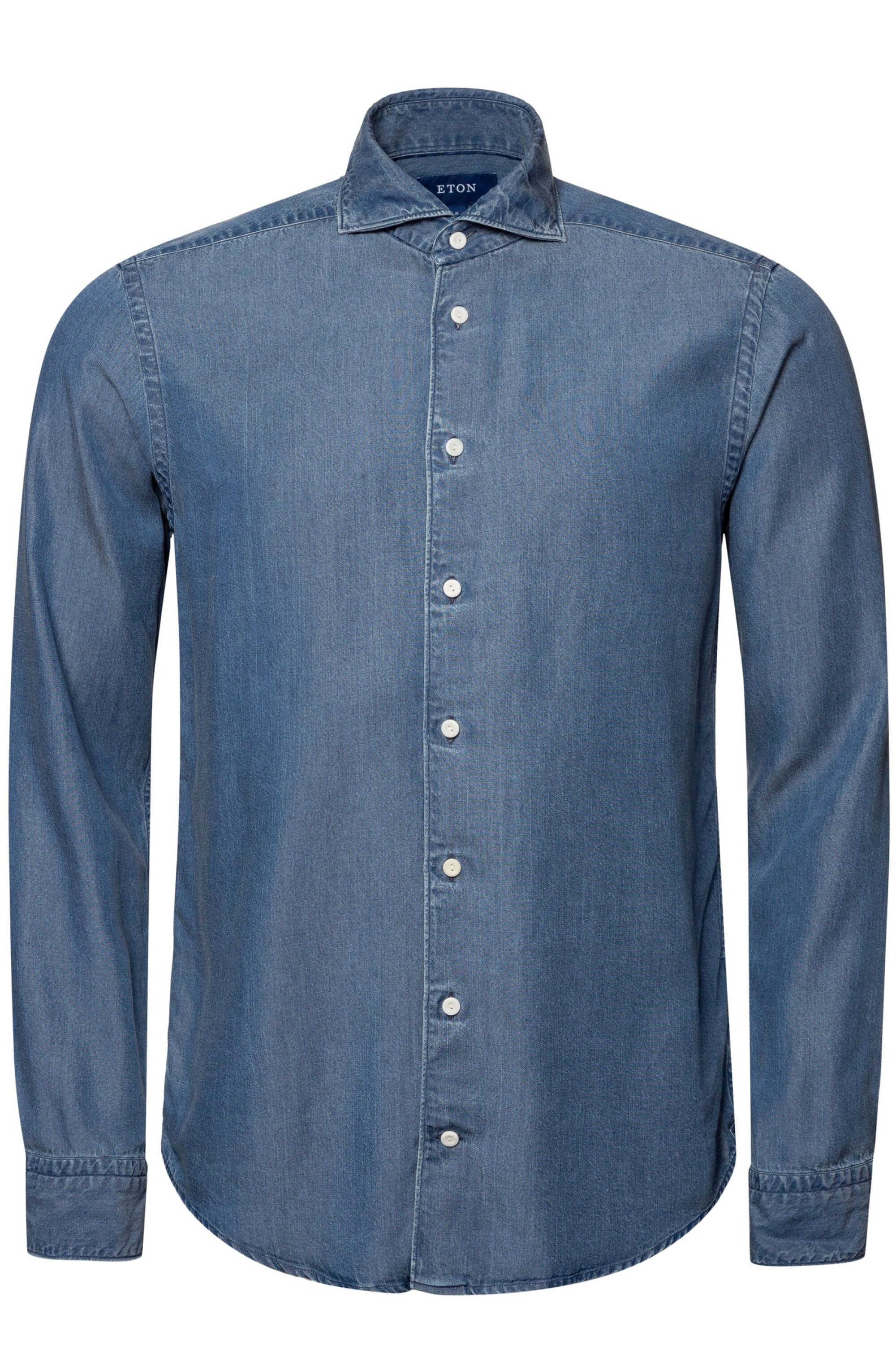 Eton Navy Blue Light Denim Shirt