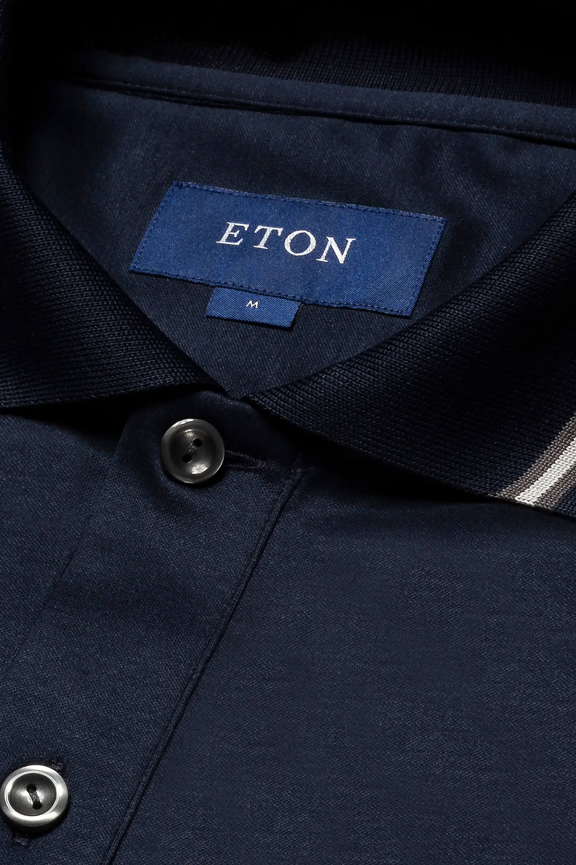 Eton Navy Filo Di Scozia Polo Shirt