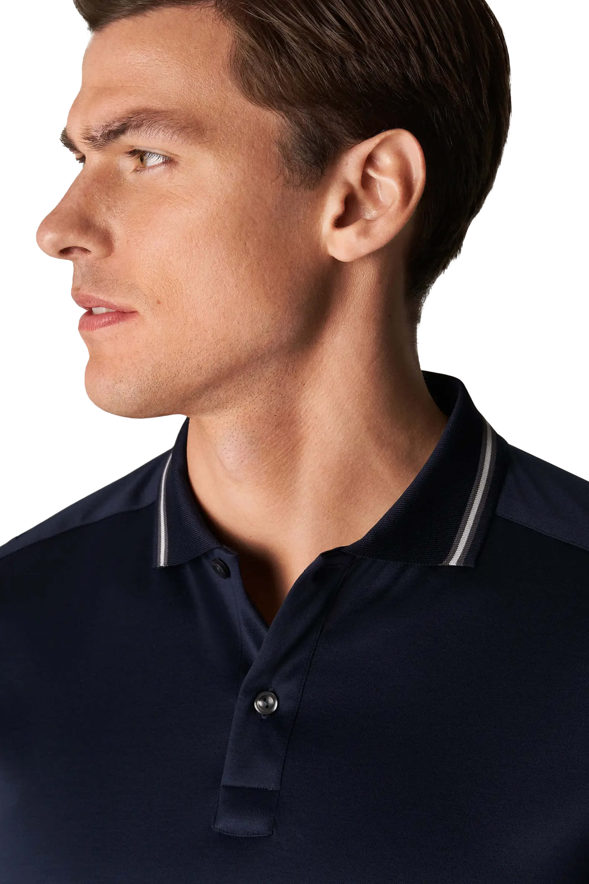 Eton Navy Filo Di Scozia Polo Shirt