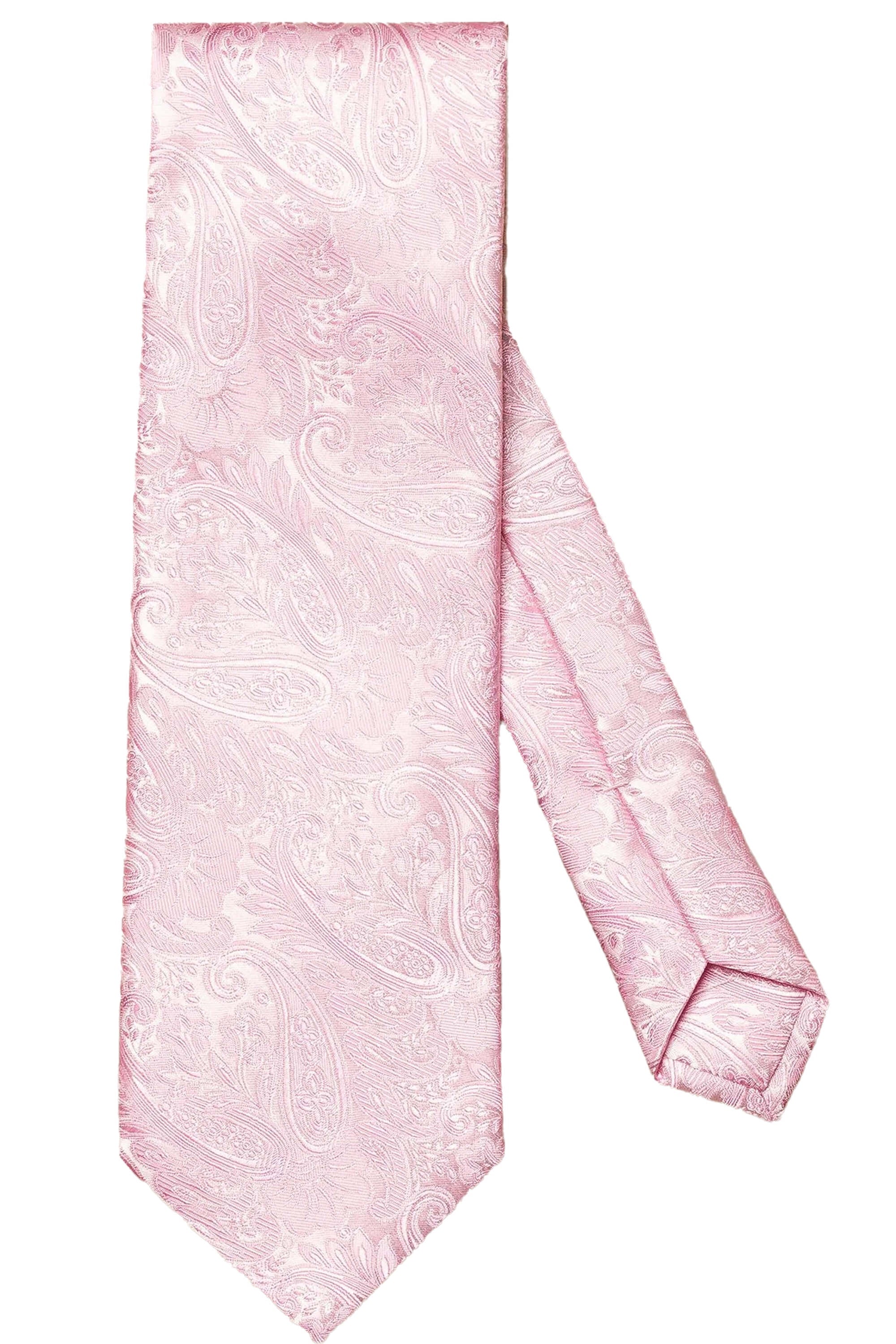 Eton Pink Jacquard Paisley Silk Tie 2