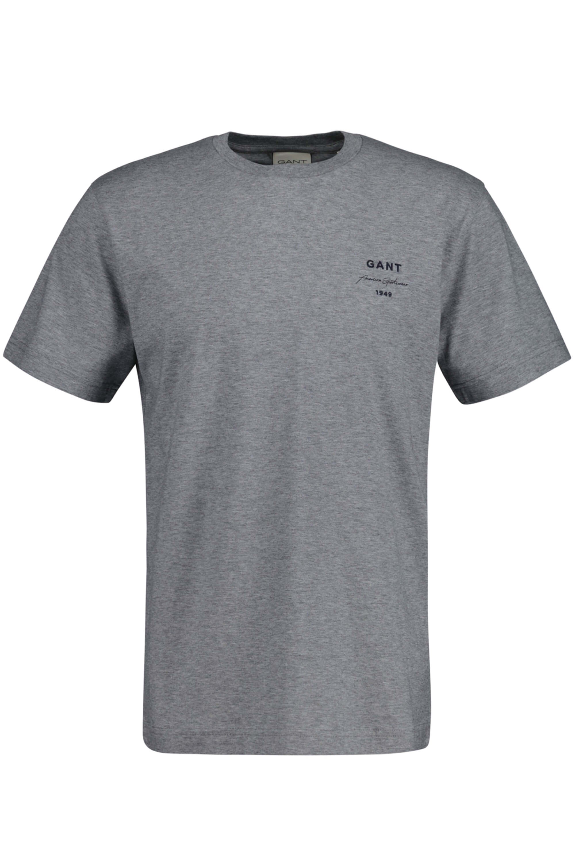 Gant Logo Script T-Shirt Grey