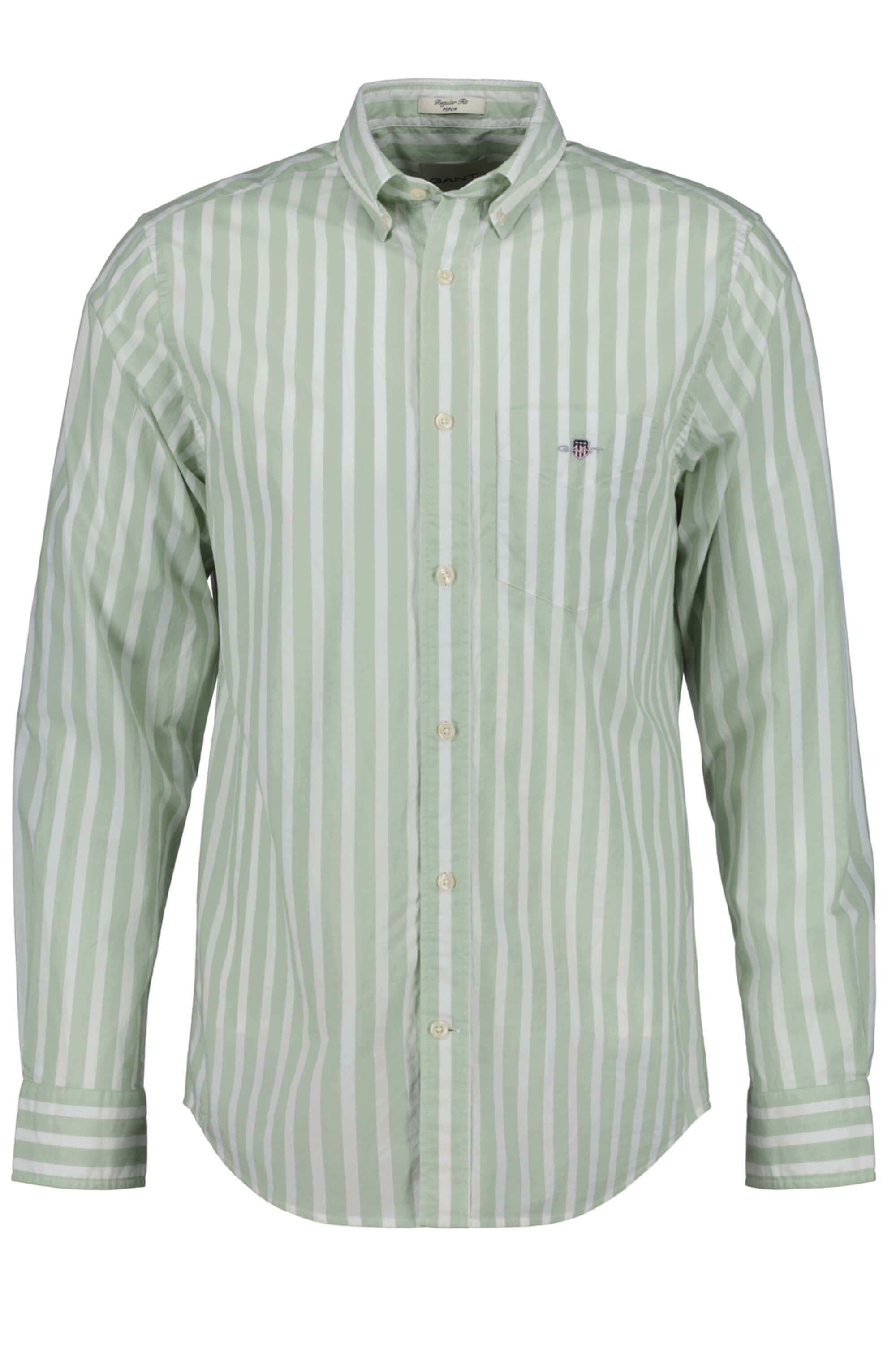 Gant Wide Poplin Stripe Shirt Milky Matcha