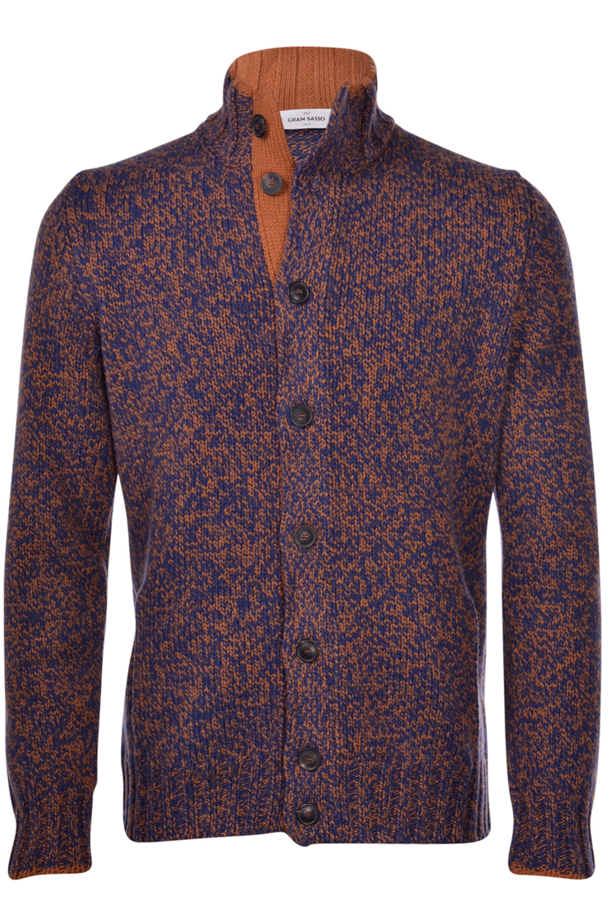 Gran Sasso Heavy Marl Button Knit Cardigan