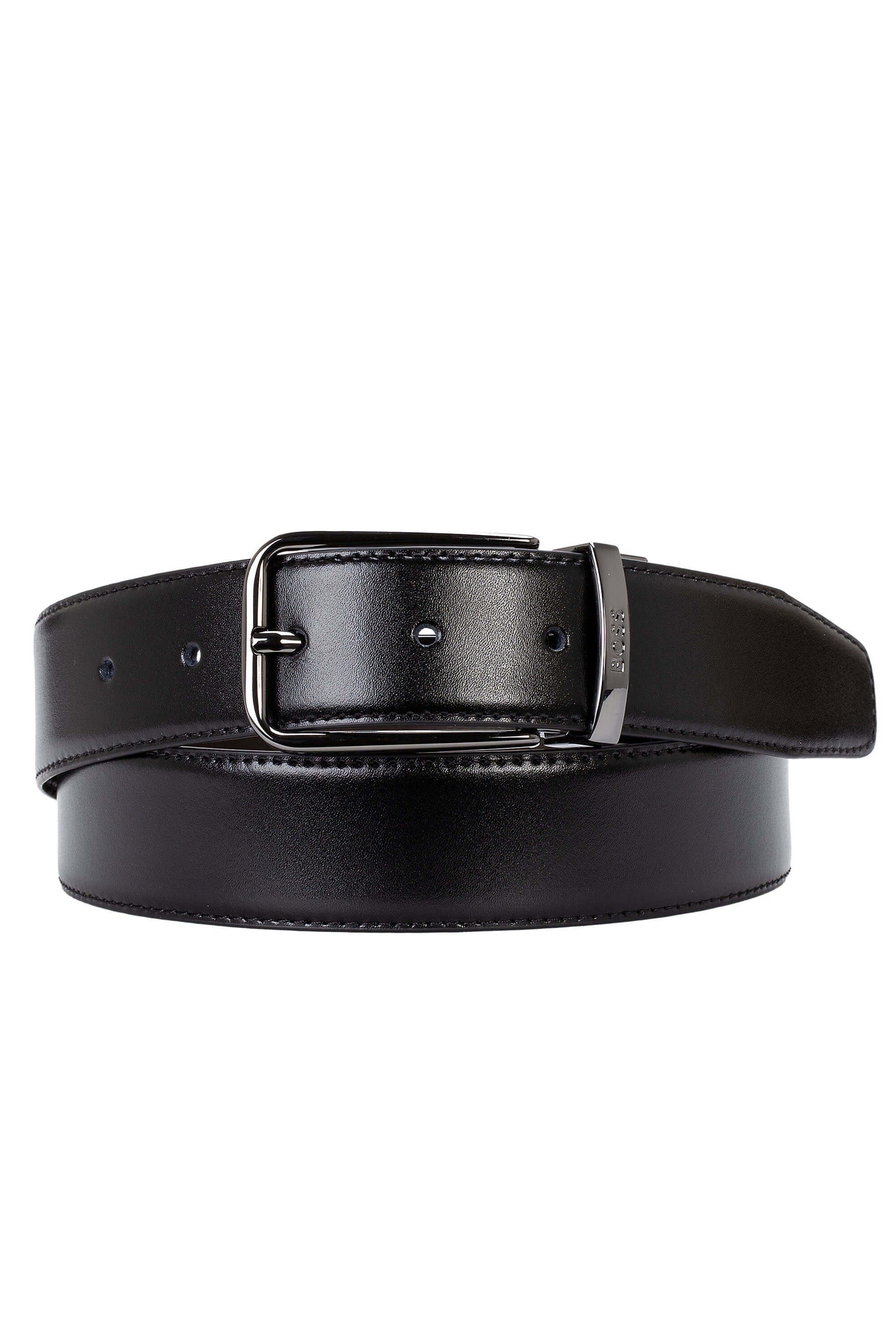 Hugo Boss Ochuck Leather Black Belt