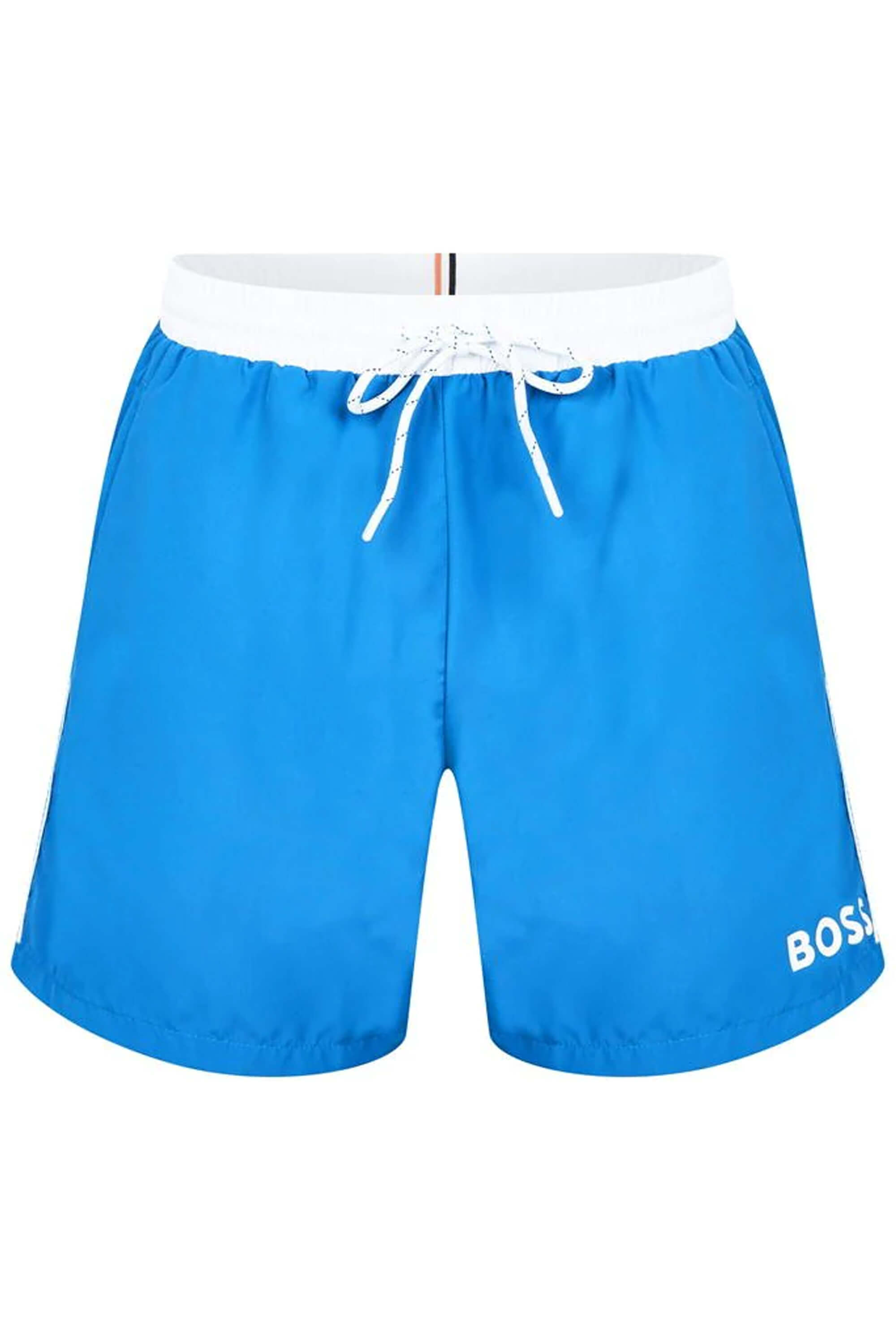 Hugo Boss Starfish Swim Shorts Open Blue