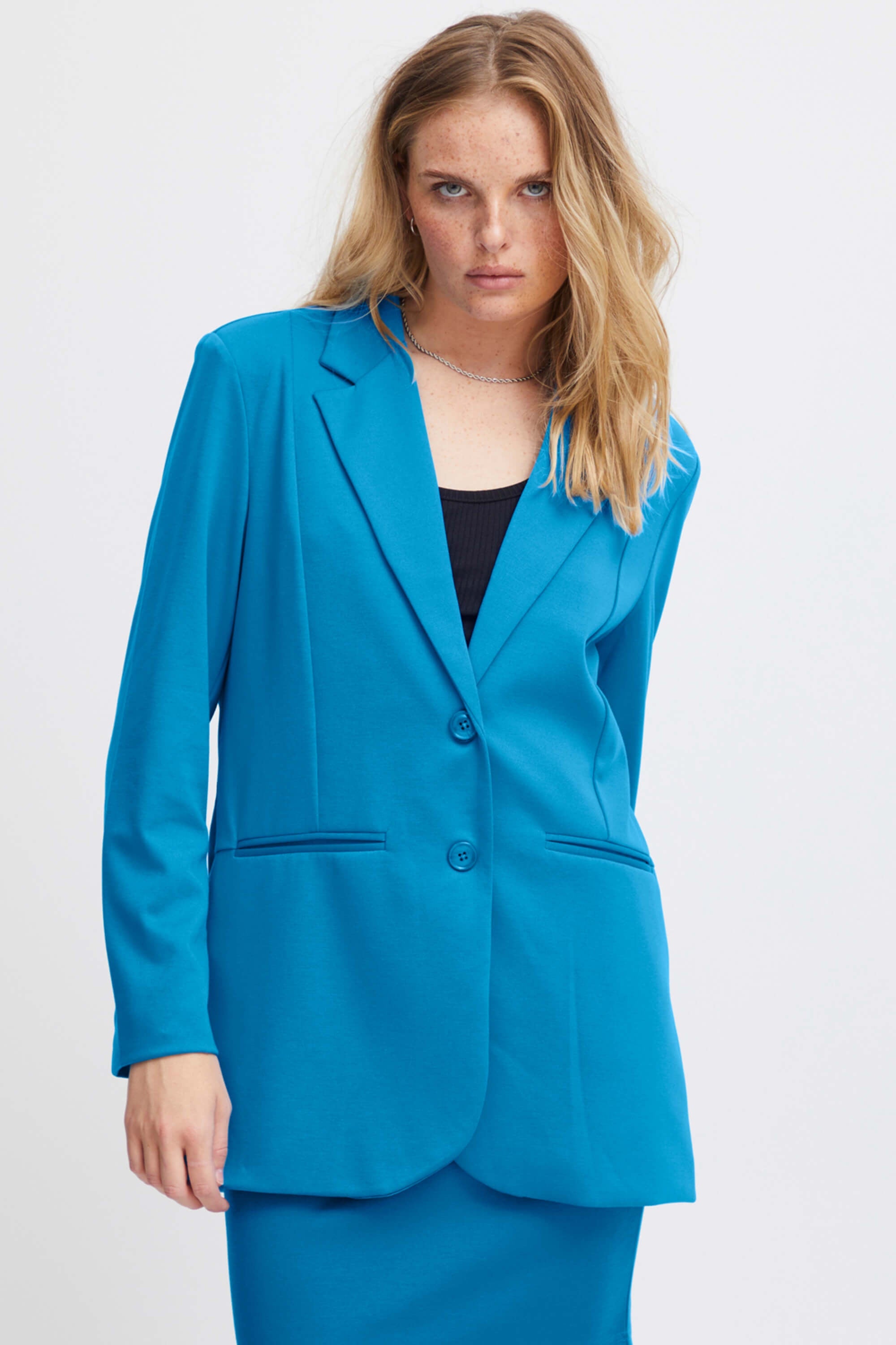 Ichi Kate Blazer Indigo Bunting