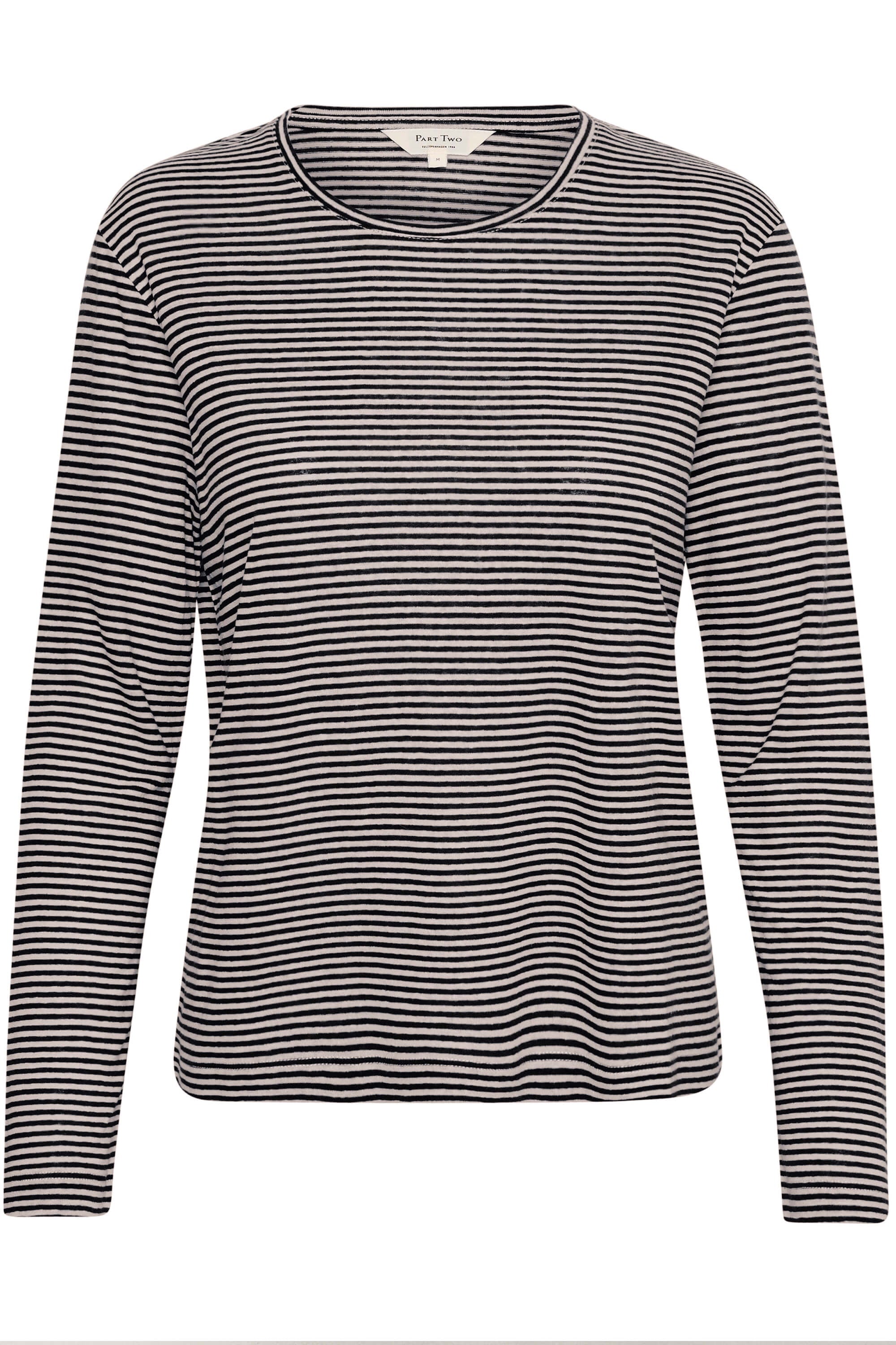 Part Two Emike T-Shirts Black Stripe