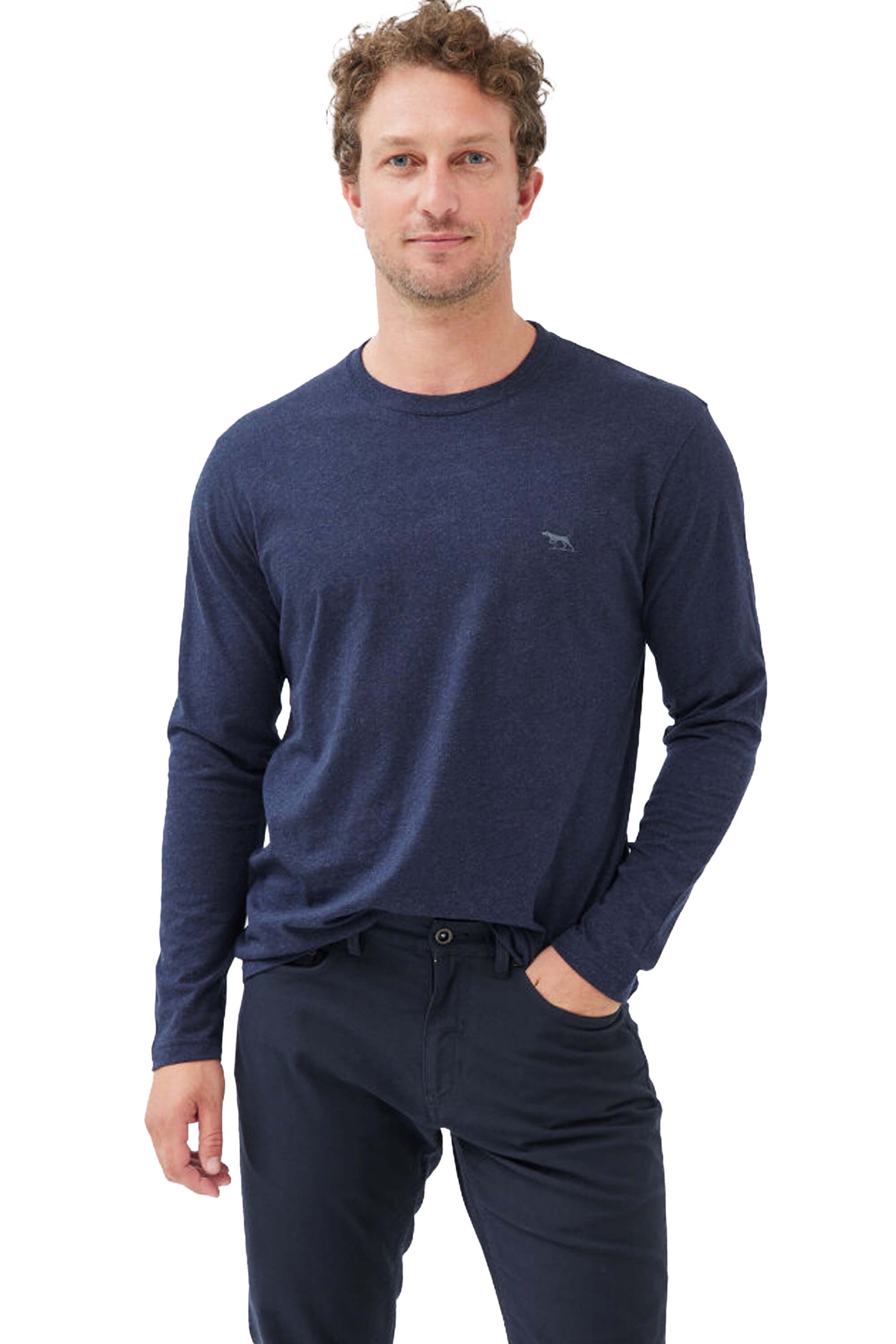 Rodd & Gunn LS Gun T-Shirt Navy