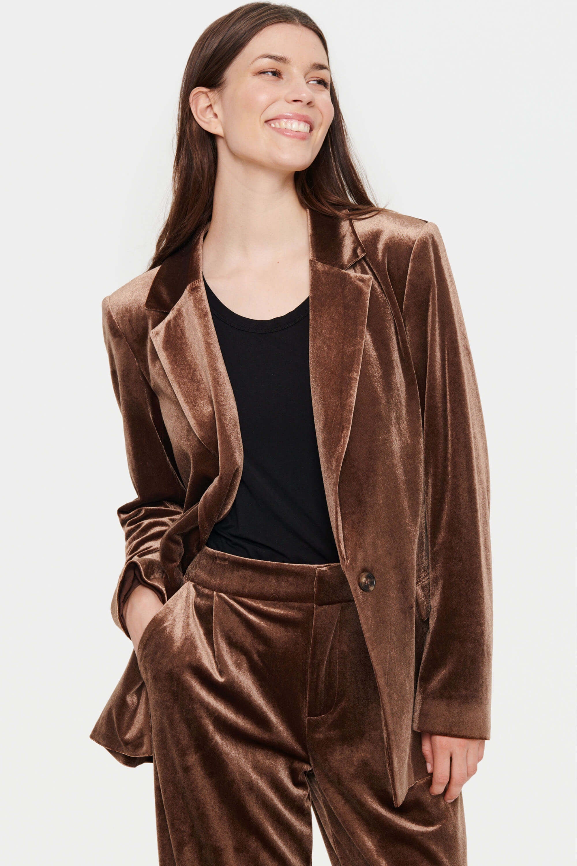 Saint Tropez Bree Blazer Brown