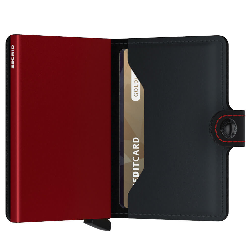 Secrid Miniwallet Matte Black & Red