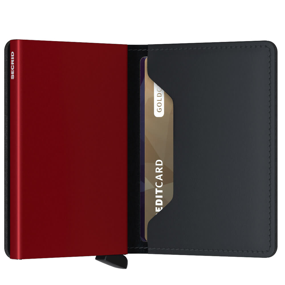 Secrid Slimwallet Matte Black & Red