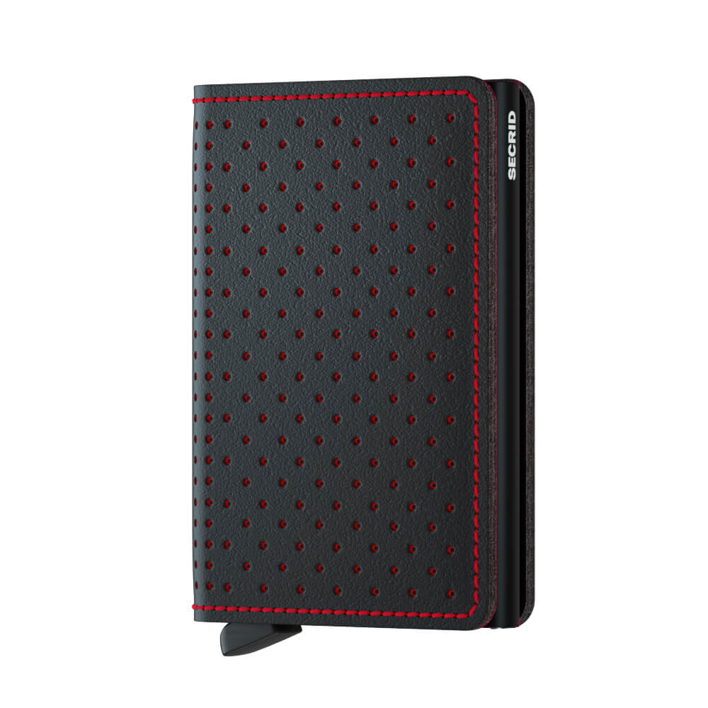 Secrid Slimwallet Perforated Black-Red