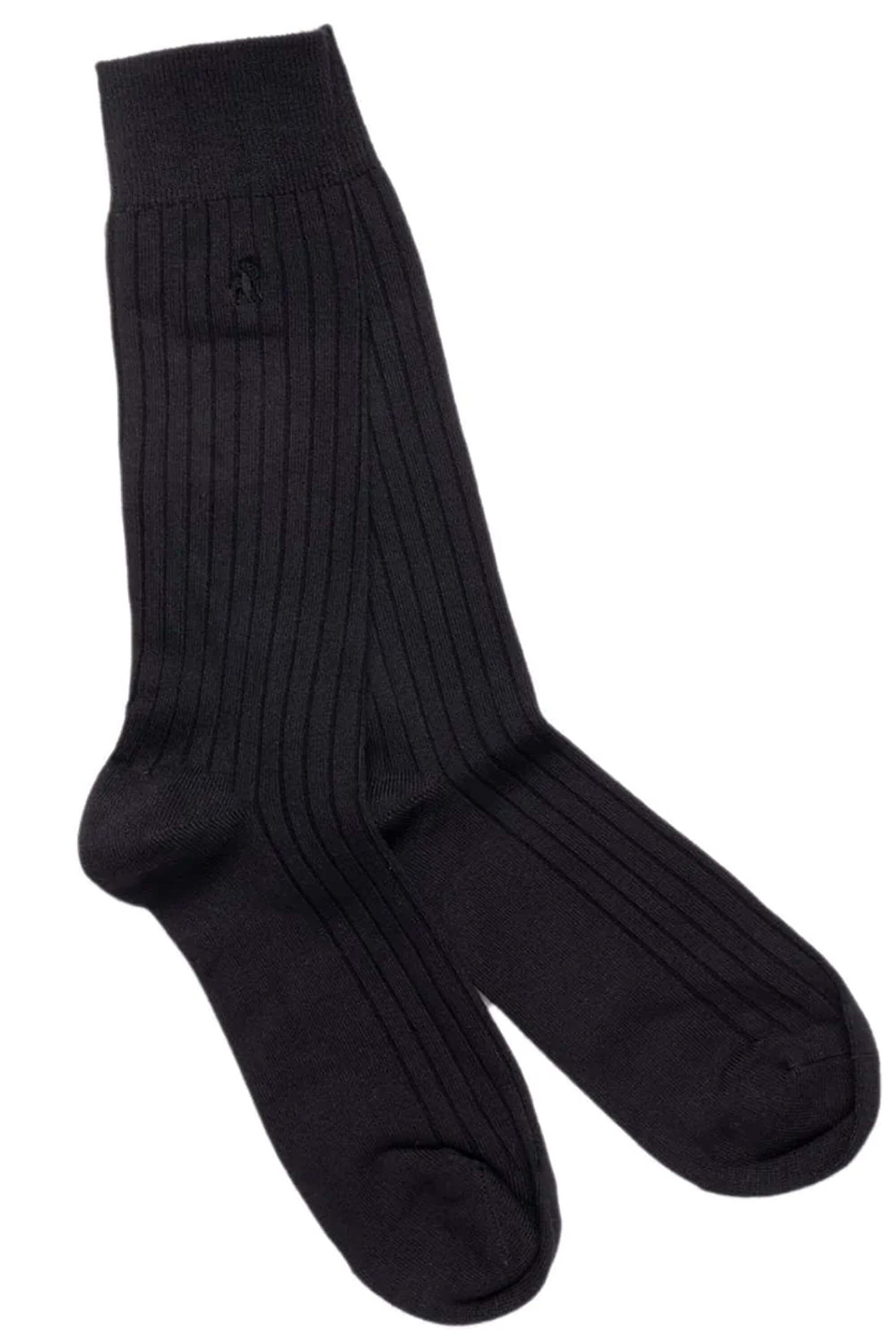 Swole Panda Ribbed Bamboo Socks