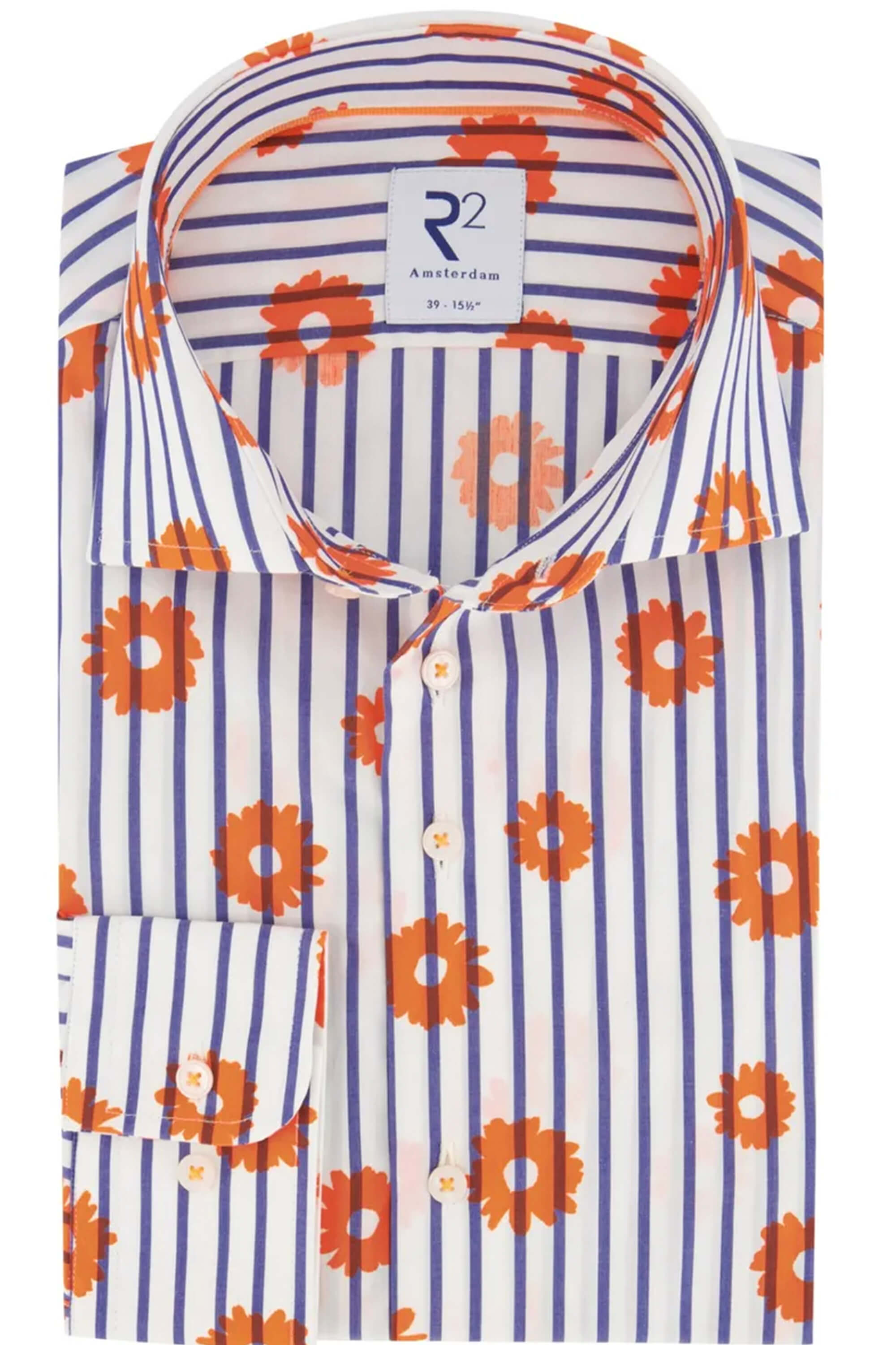 R2 Orange Flower Shirt