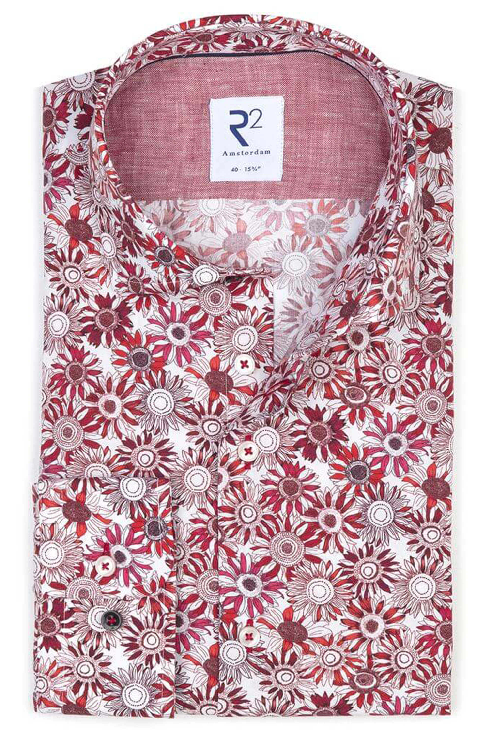 R2 Red Flower Shirt