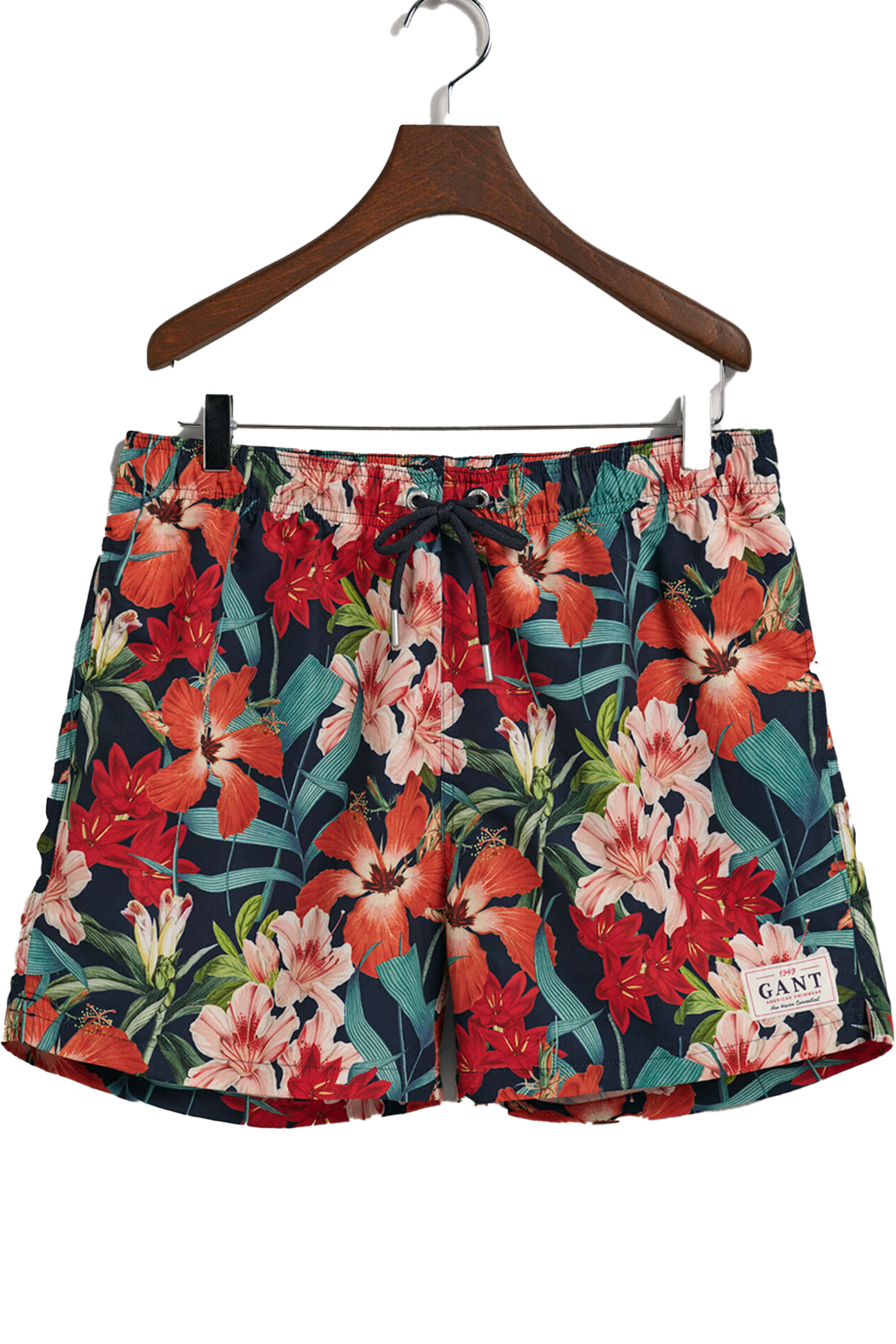 Gant Floral Print Swim Shorts Marine