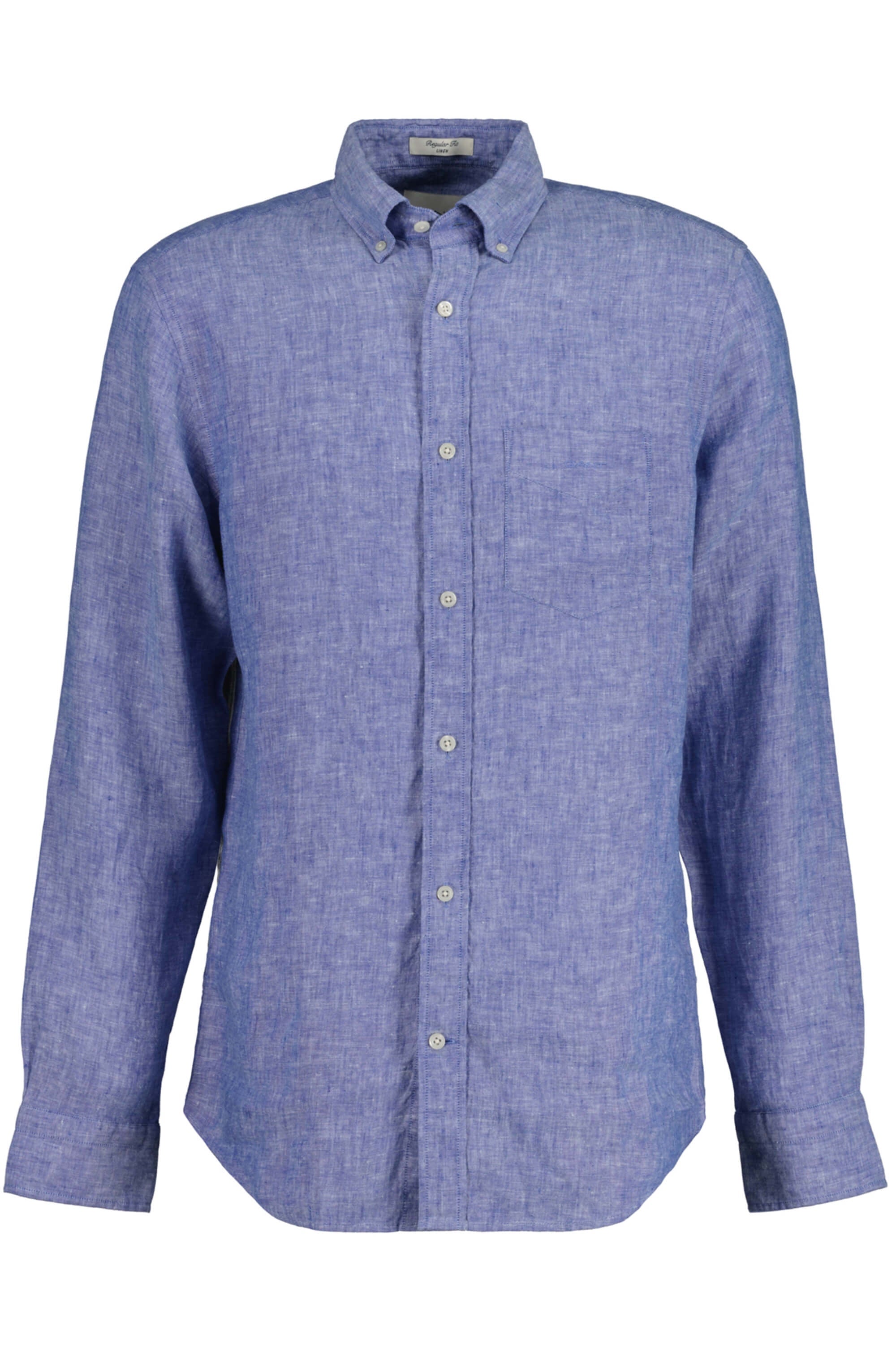 Gant Linen Reg Shirt Rich Blue