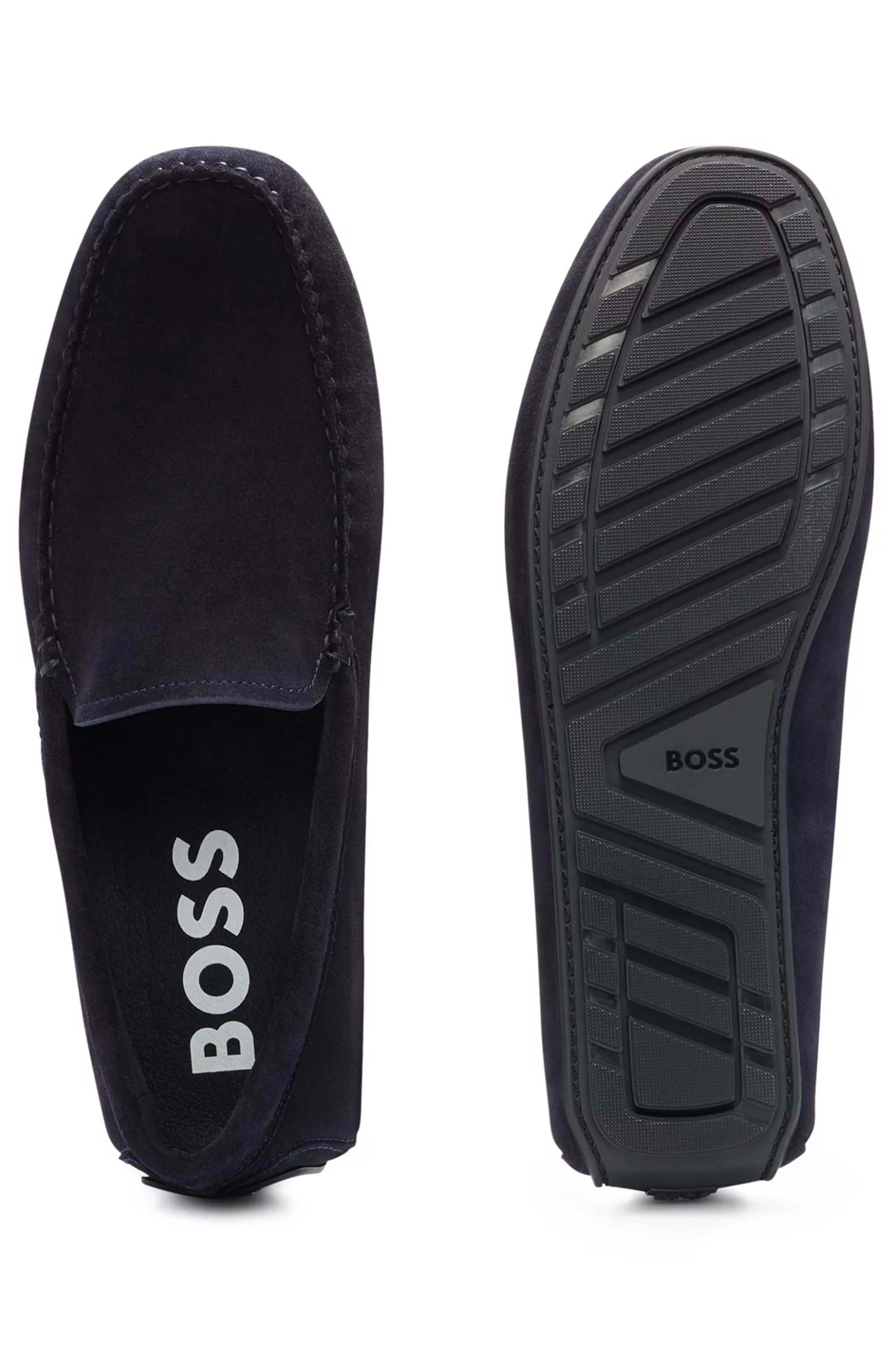 Hugo Boss Noel Moccasin Driver Shoe Dark Blue