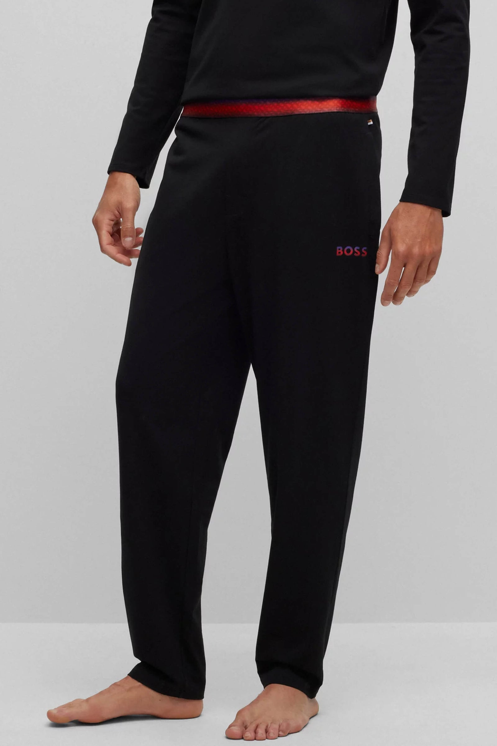 Hugo Boss Boss Mix & Match Algodón Stretch Cuffed Lounge Pant (0379005), S, Marino