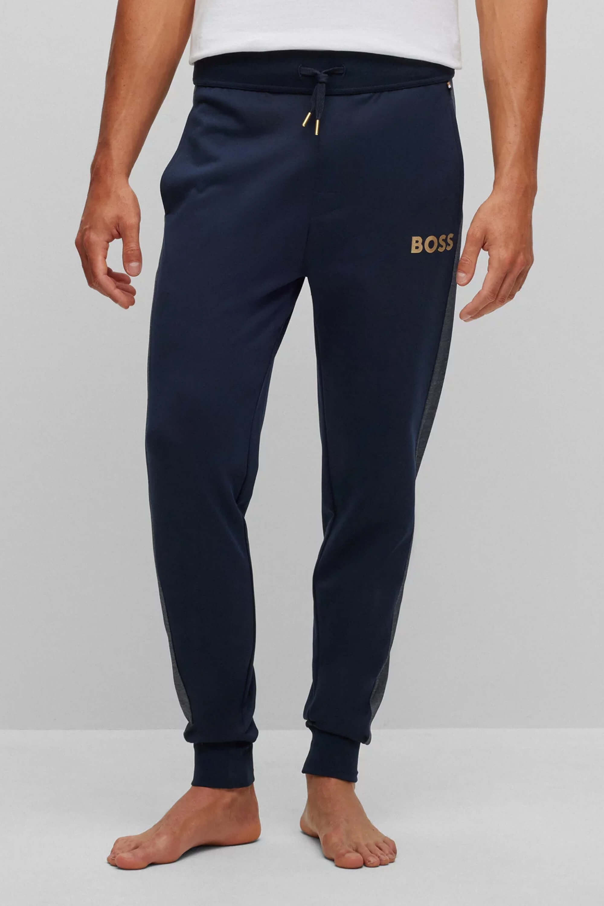 Hugo Boss Men's Navy Blue Cotton Tracksuit Pants Joggers – Bluefly