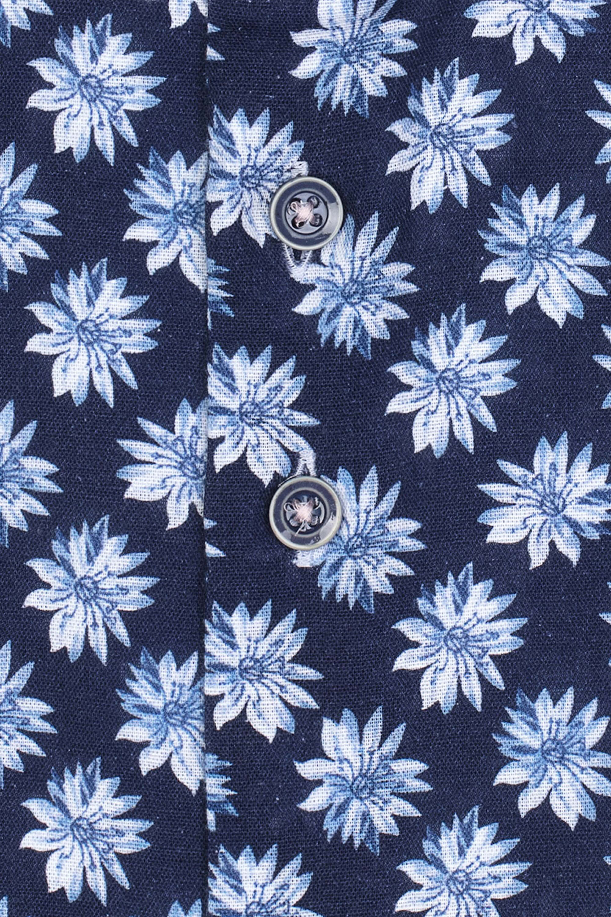 R2 Blue Flower Linen Shirt